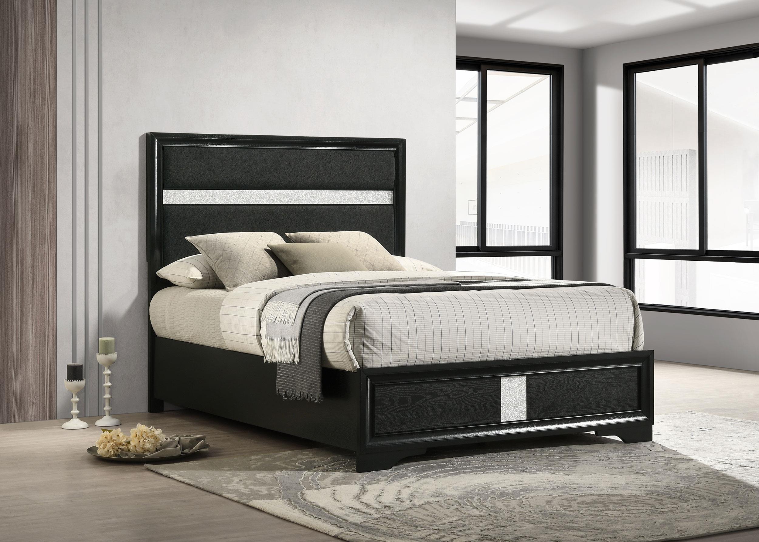 Coaster Miranda Contemporary Black Full Bed Model 206360F