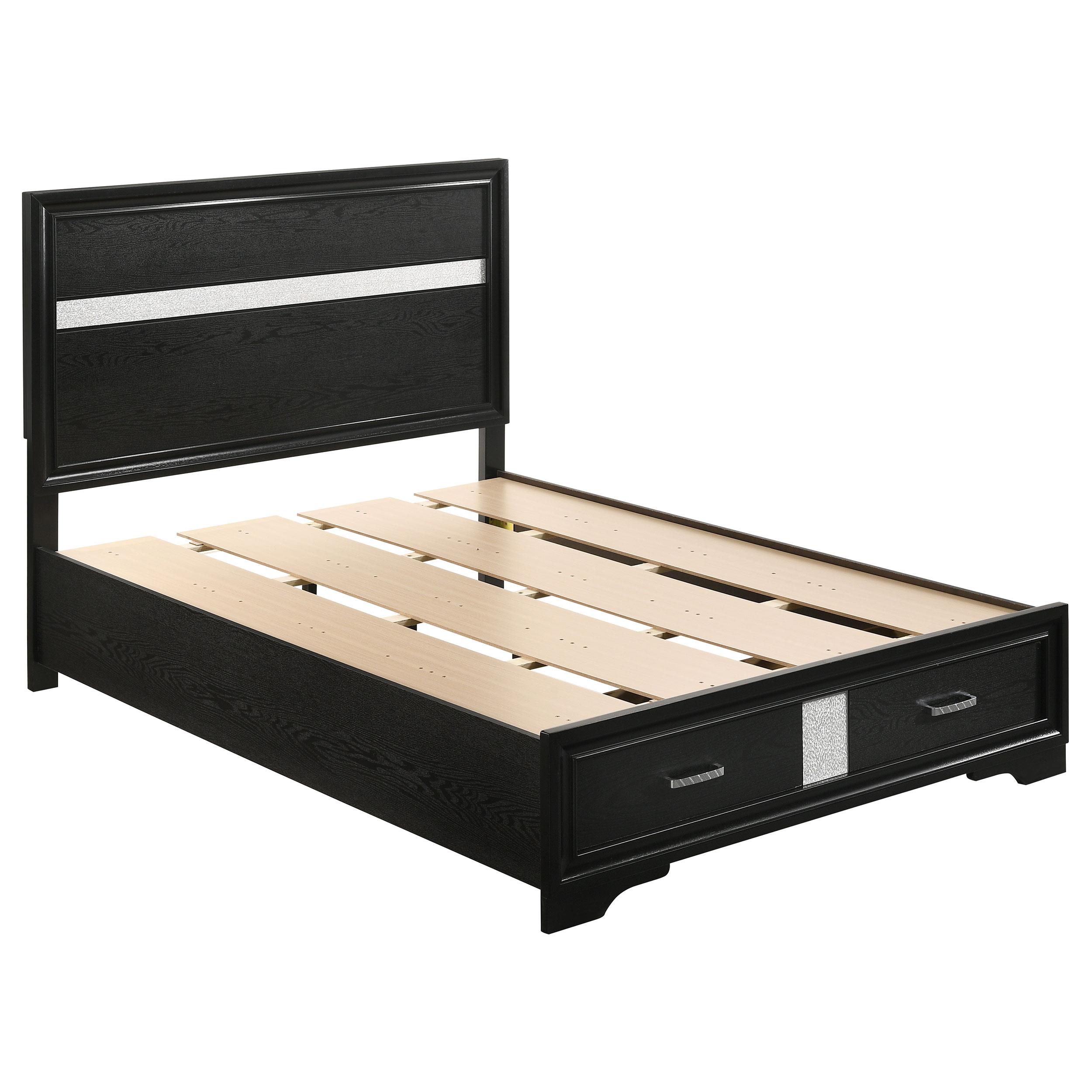 Coaster Miranda Contemporary Black Full Storage Bed Model 206361F