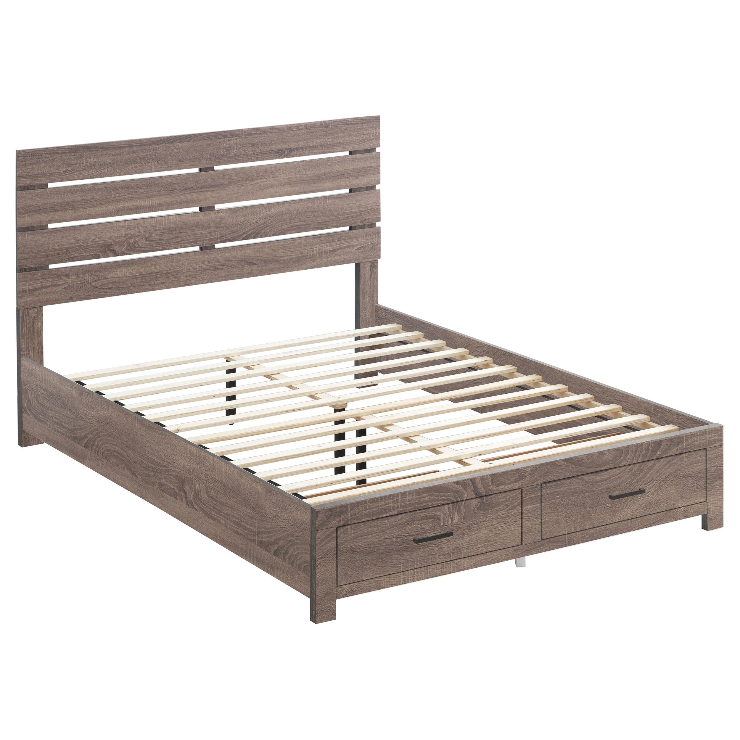 Coaster Brantford Farmhouse Barrel Oak Queen Storage Bed Model 207040Q