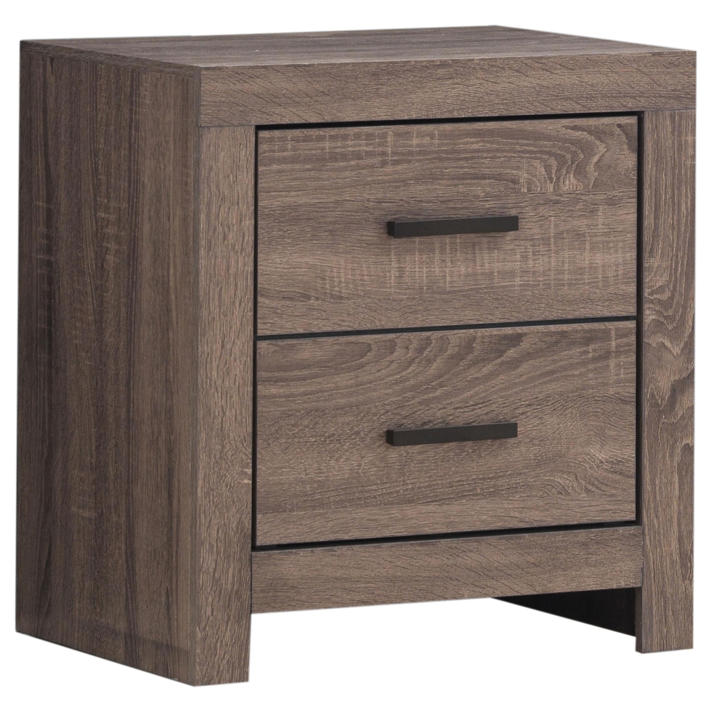 Coaster Brantford Farmhouse Barrel Oak Nightstand Model 207042