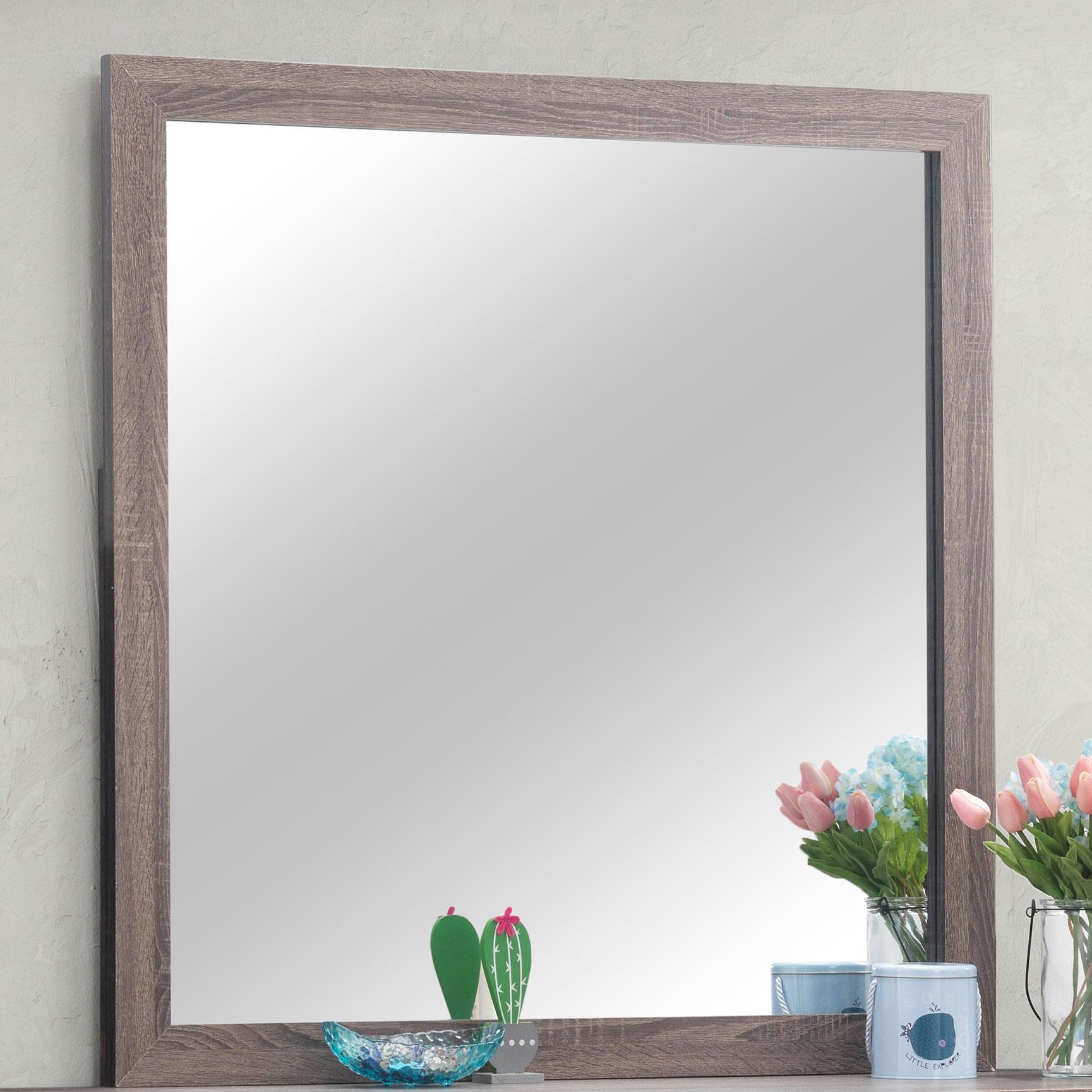 Coaster Brantford Farmhouse Barrel Oak Dresser Mirror Model 207044
