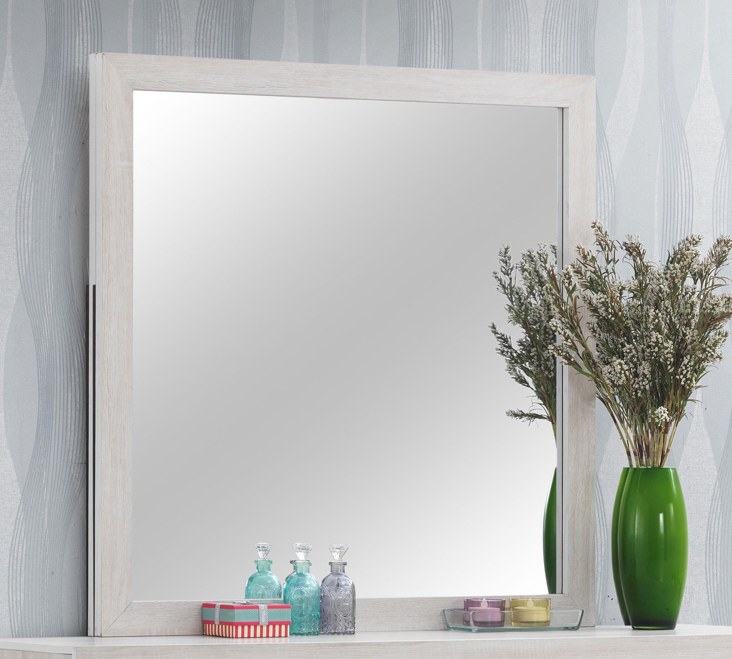 Coaster Brantford Farmhouse Coastal White Dresser Mirror Model 207054