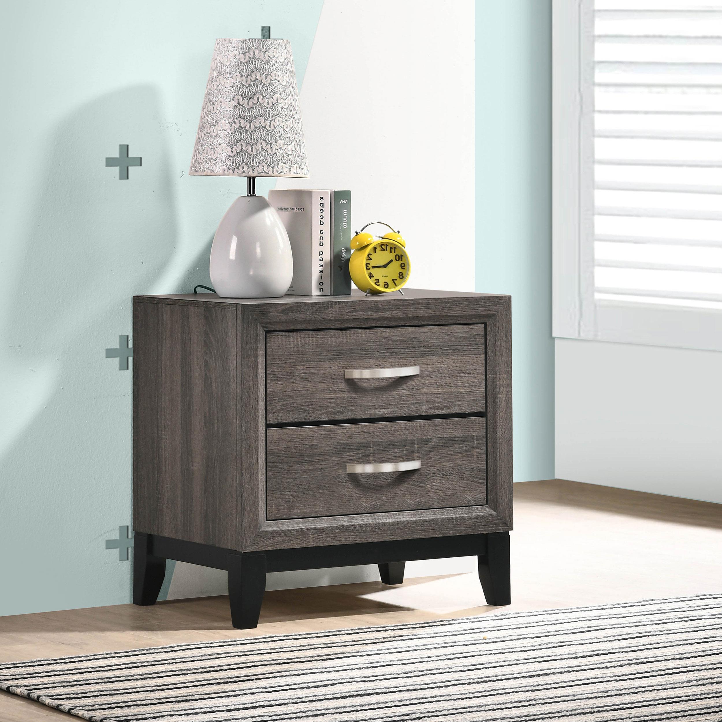 Coaster Watson Transitional Grey Oak Nightstand Model 212422