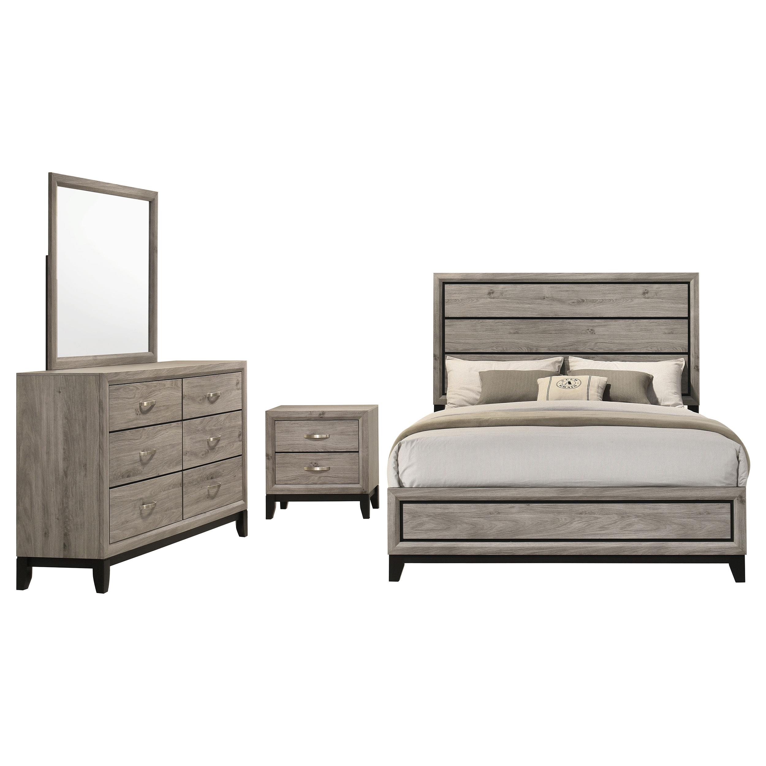 Coaster Watson Transitional Light Taupe Eastern King Bed Model 215911Ke-S4