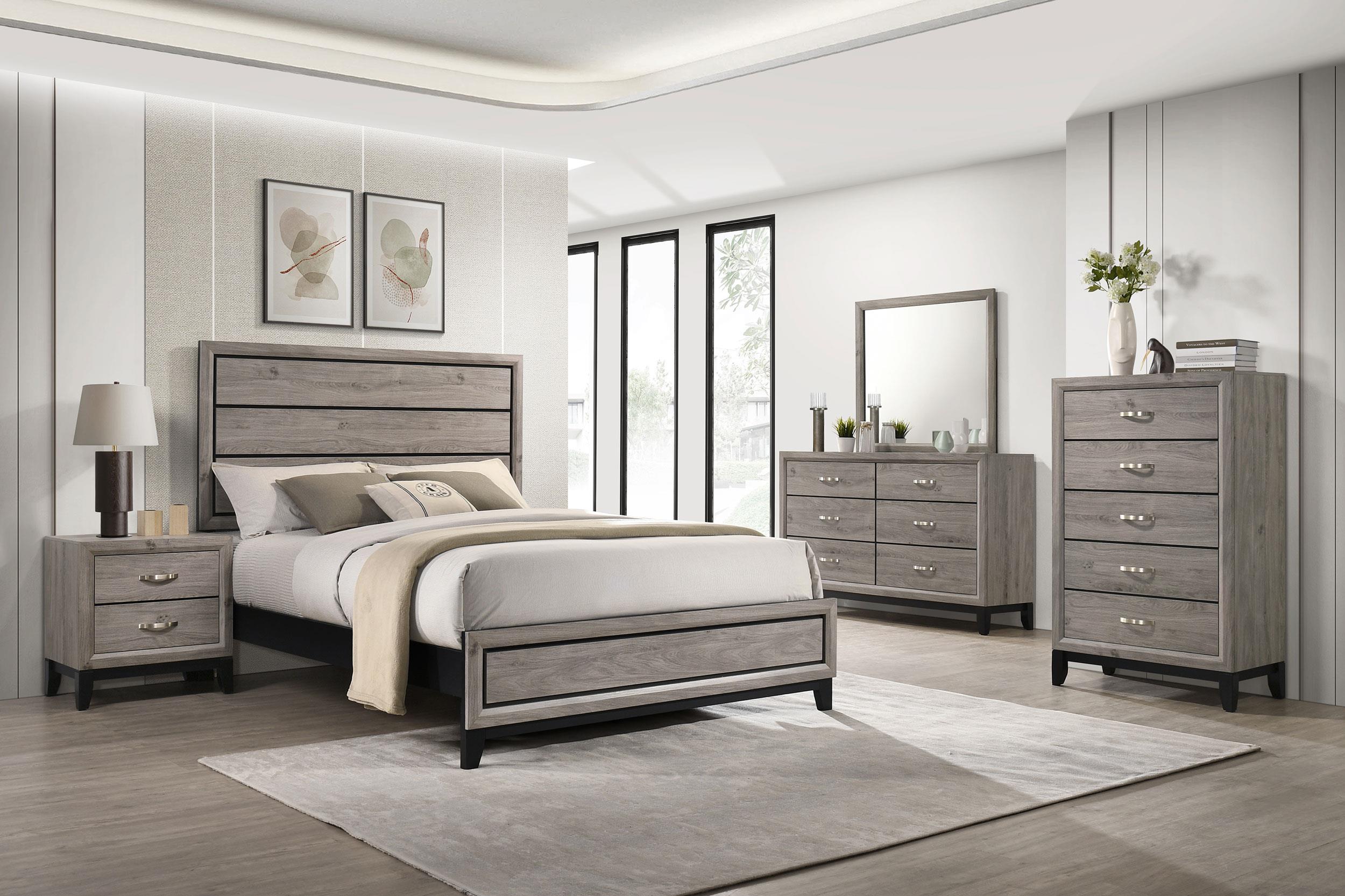 Coaster Watson Transitional Light Taupe California King Bed Model 215911Kw-S5