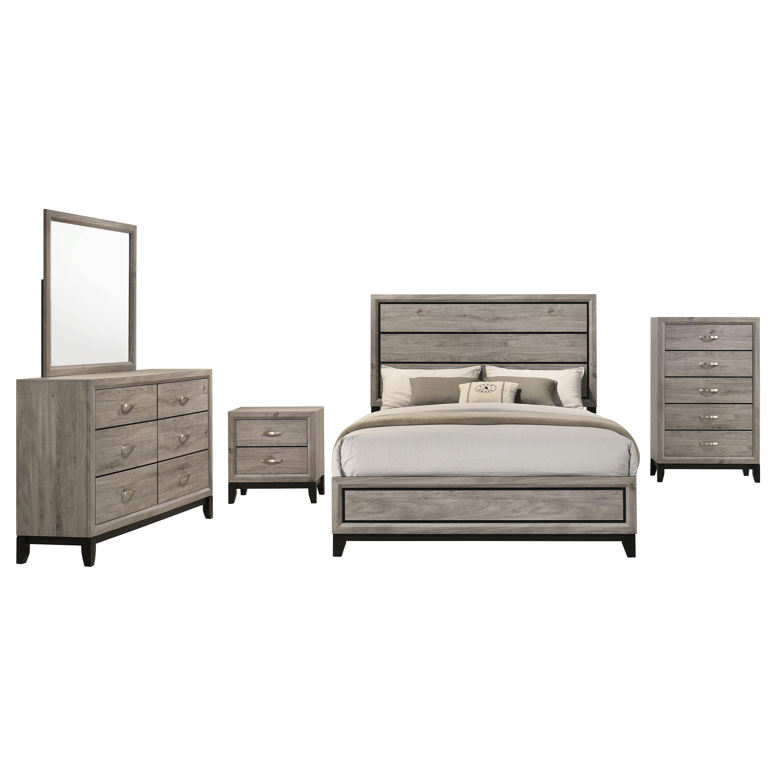 Coaster Watson Transitional Light Taupe California King Bed Model 215911Kw-S5