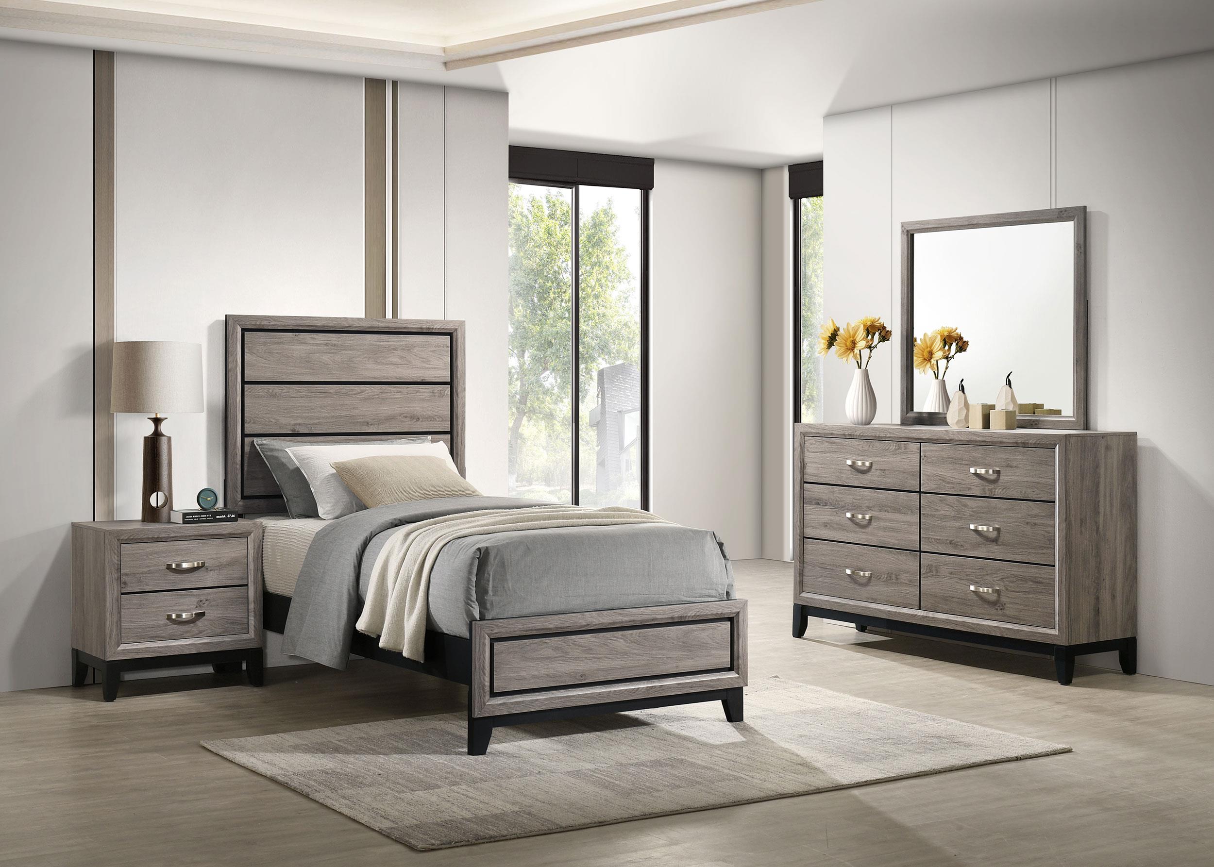 Coaster Watson Transitional Light Taupe Twin Bed Model 215911T-S4
