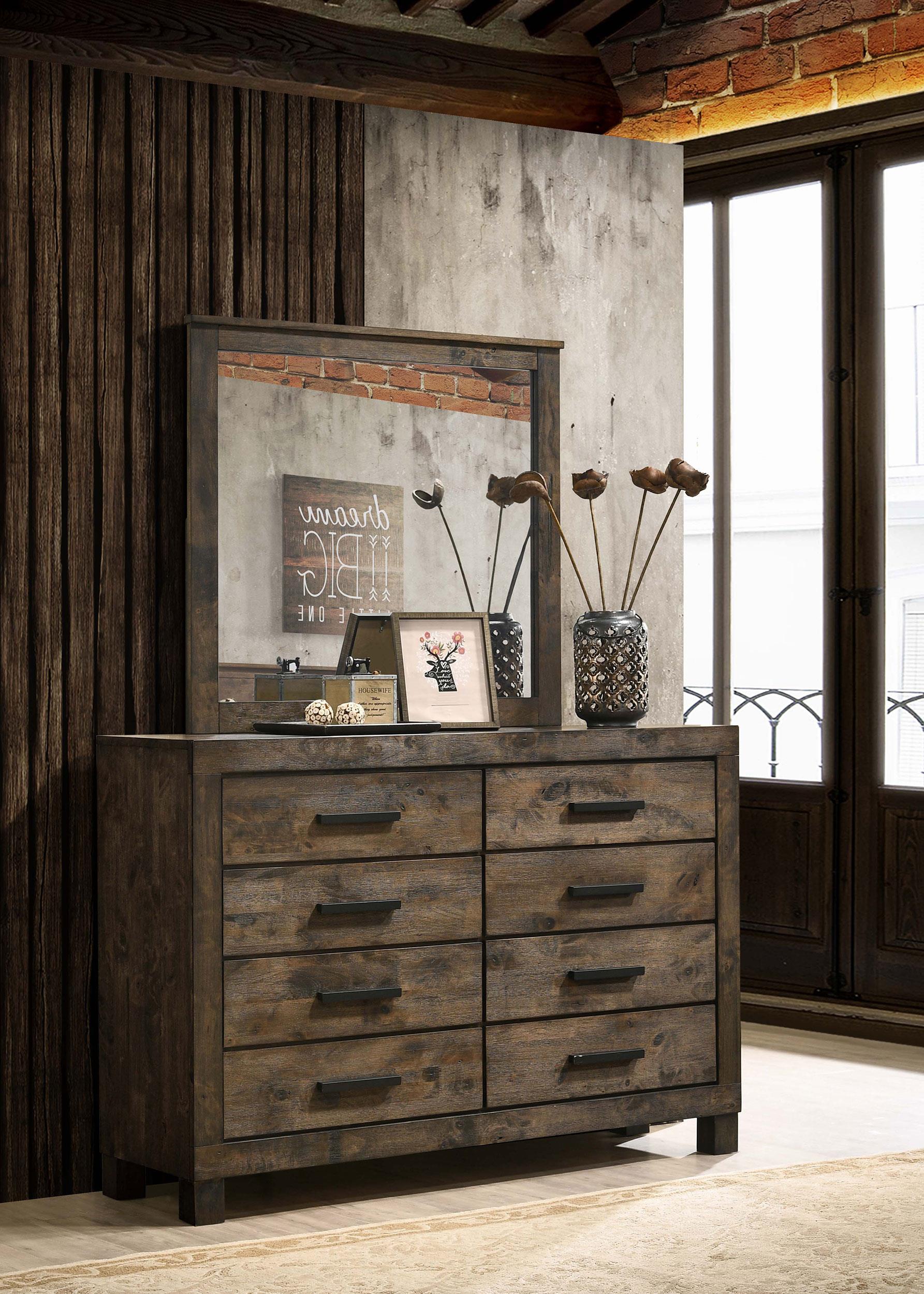 Coaster Woodmont Farmhouse Dresser With Mirror Model 222633M