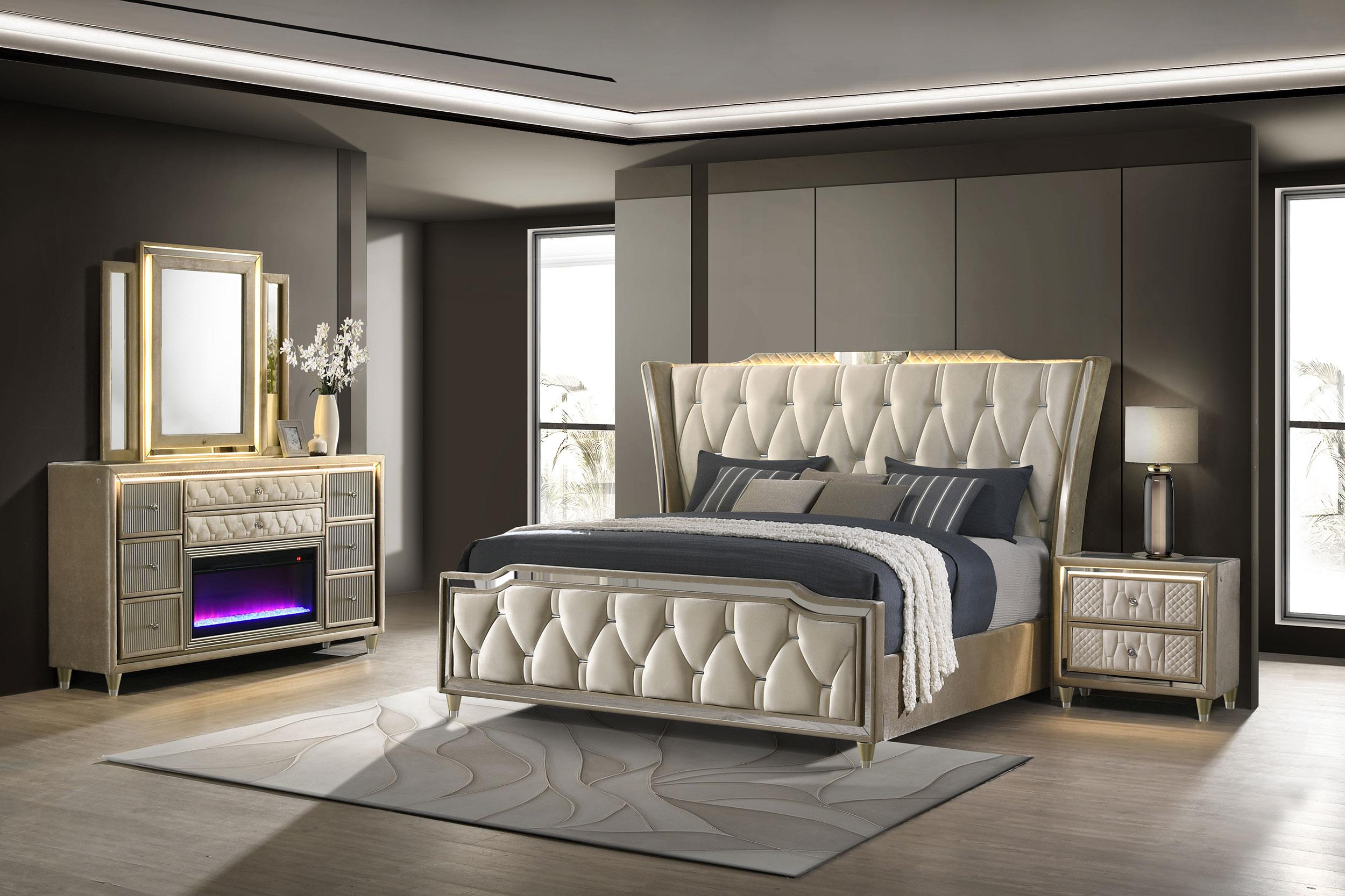 Coaster Lorient Traditional Eastern King Bed Model 222661Ke-S4B