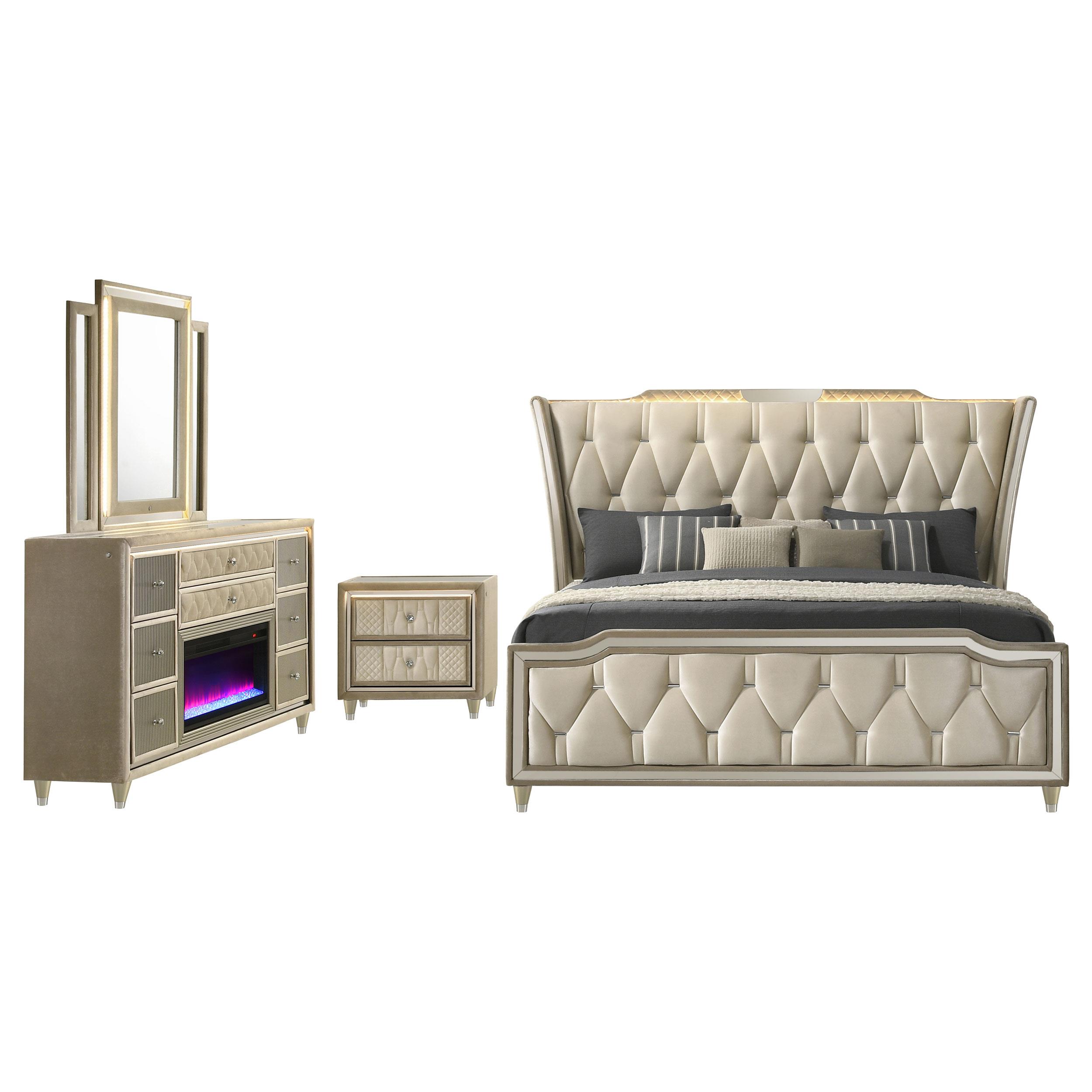Coaster Lorient Traditional Eastern King Bed Model 222661Ke-S4B