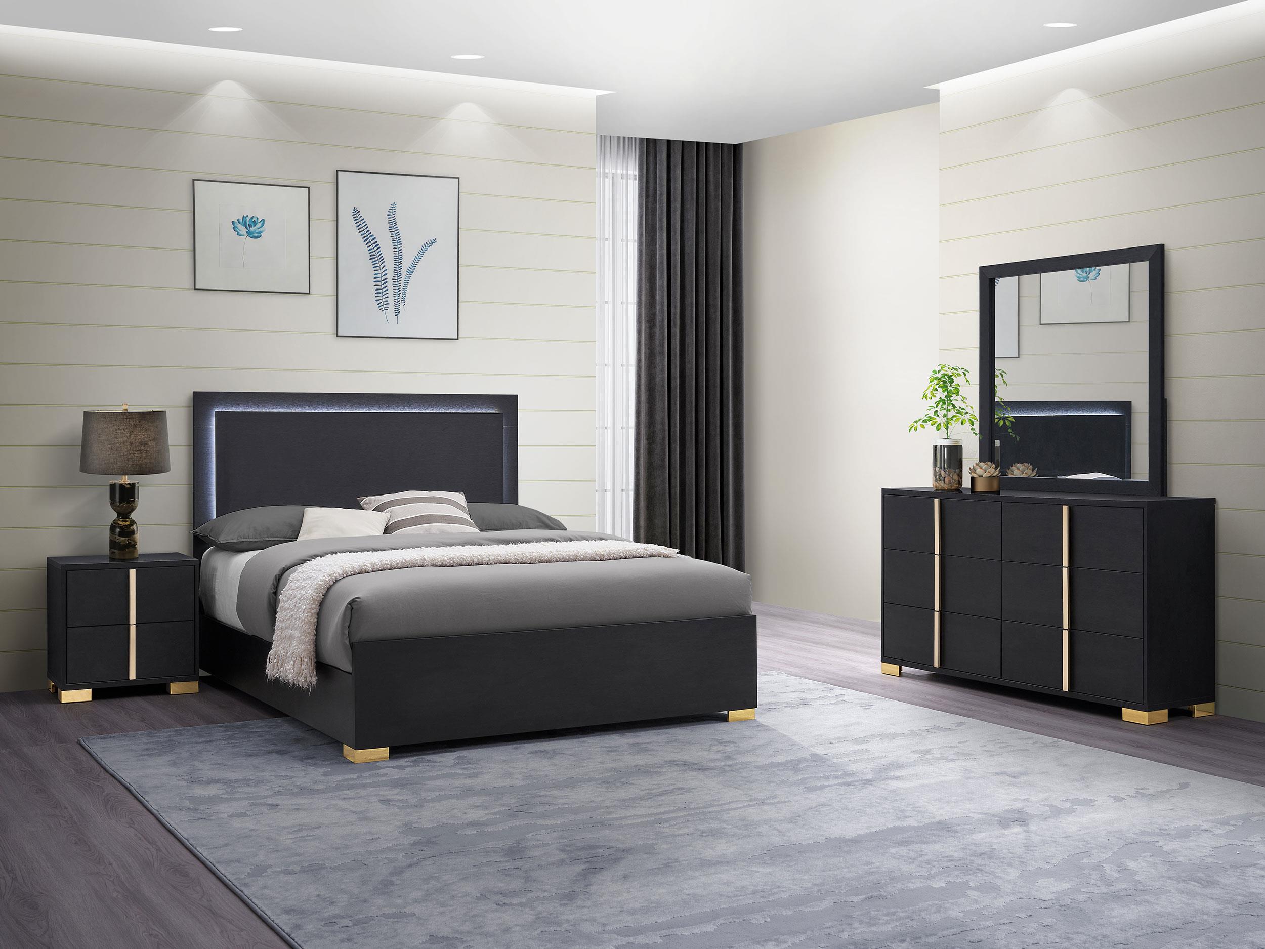 Coaster Marceline Contemporary Black Full Bed Model 222831F-S4