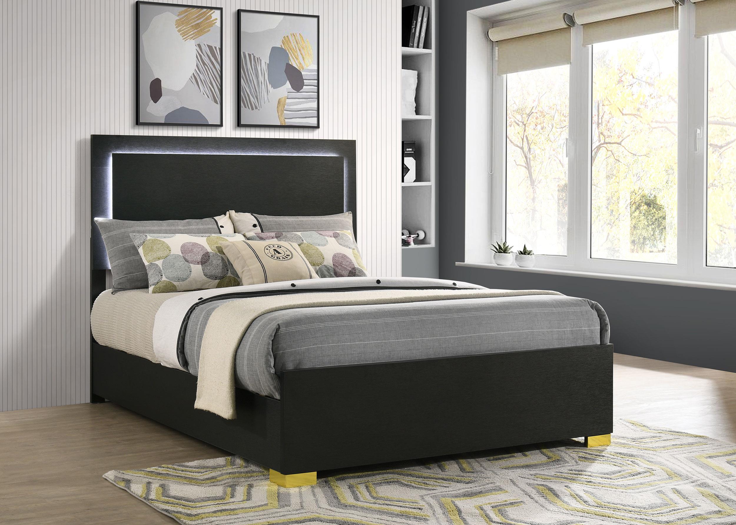 Coaster Marceline Contemporary Black Full Bed Model 222831F