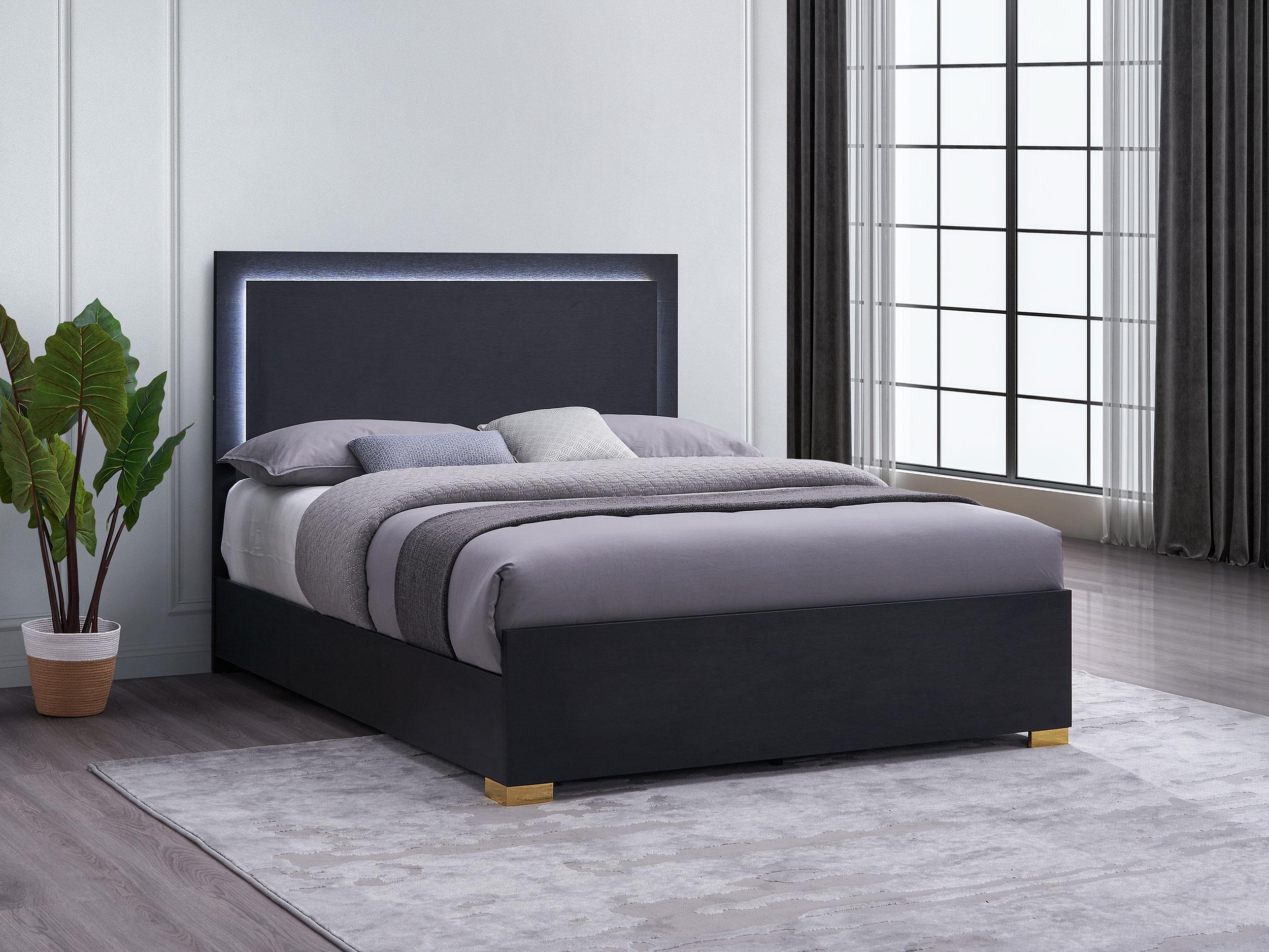 Coaster Marceline Contemporary Black Queen Bed Model 222831Q