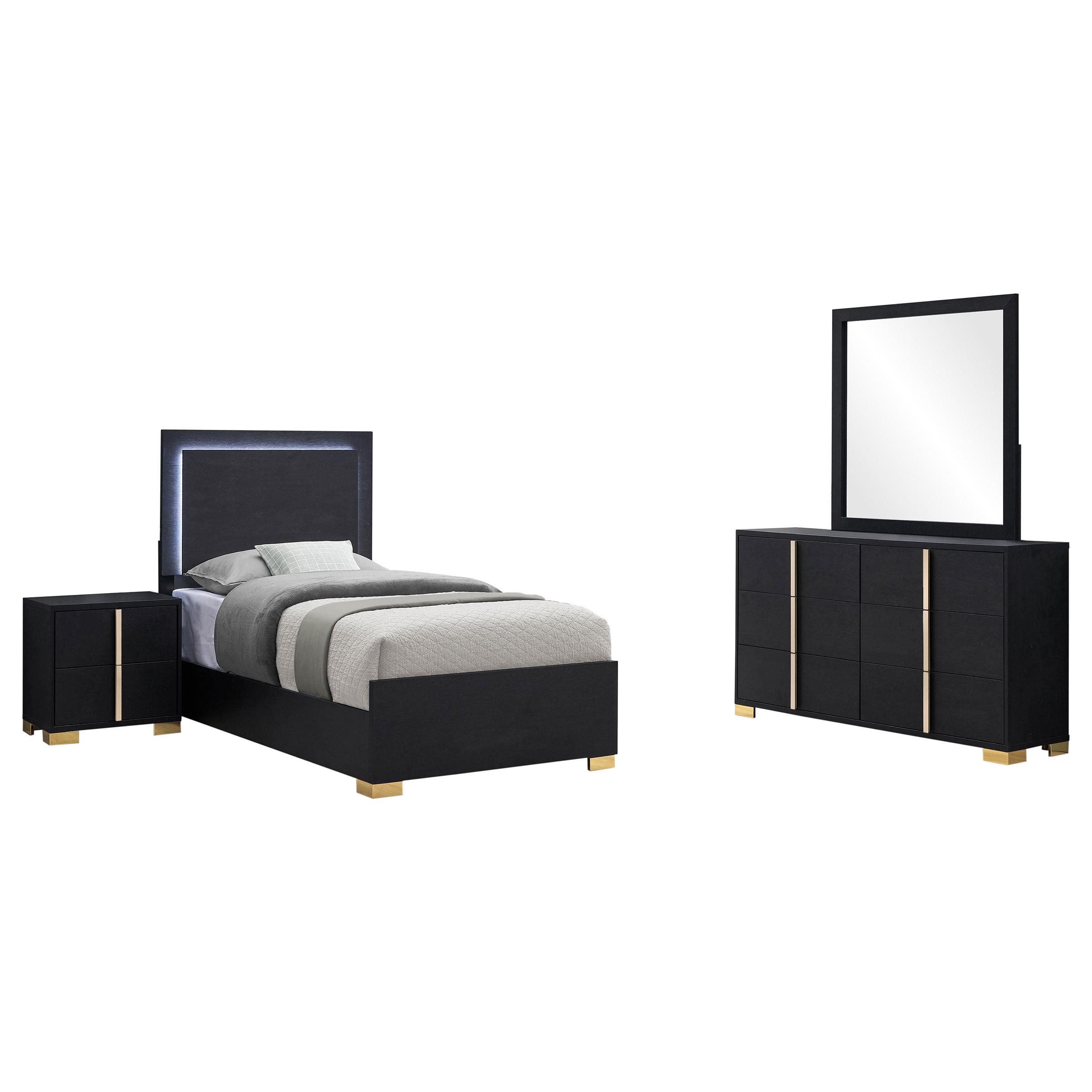 Coaster Marceline Contemporary Black Twin Bed Model 222831T-S4