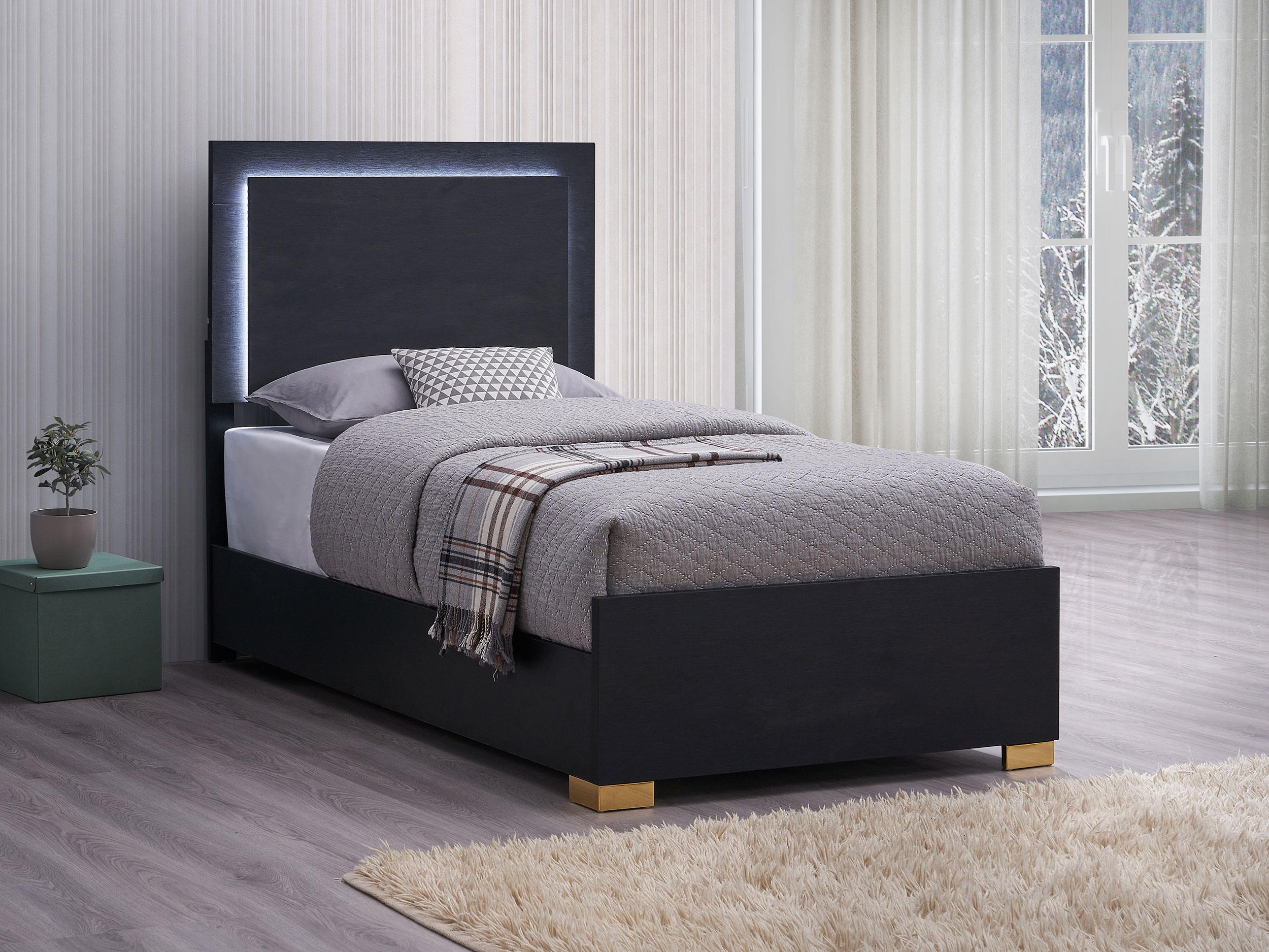Coaster Marceline Contemporary Black Twin Bed Model 222831T