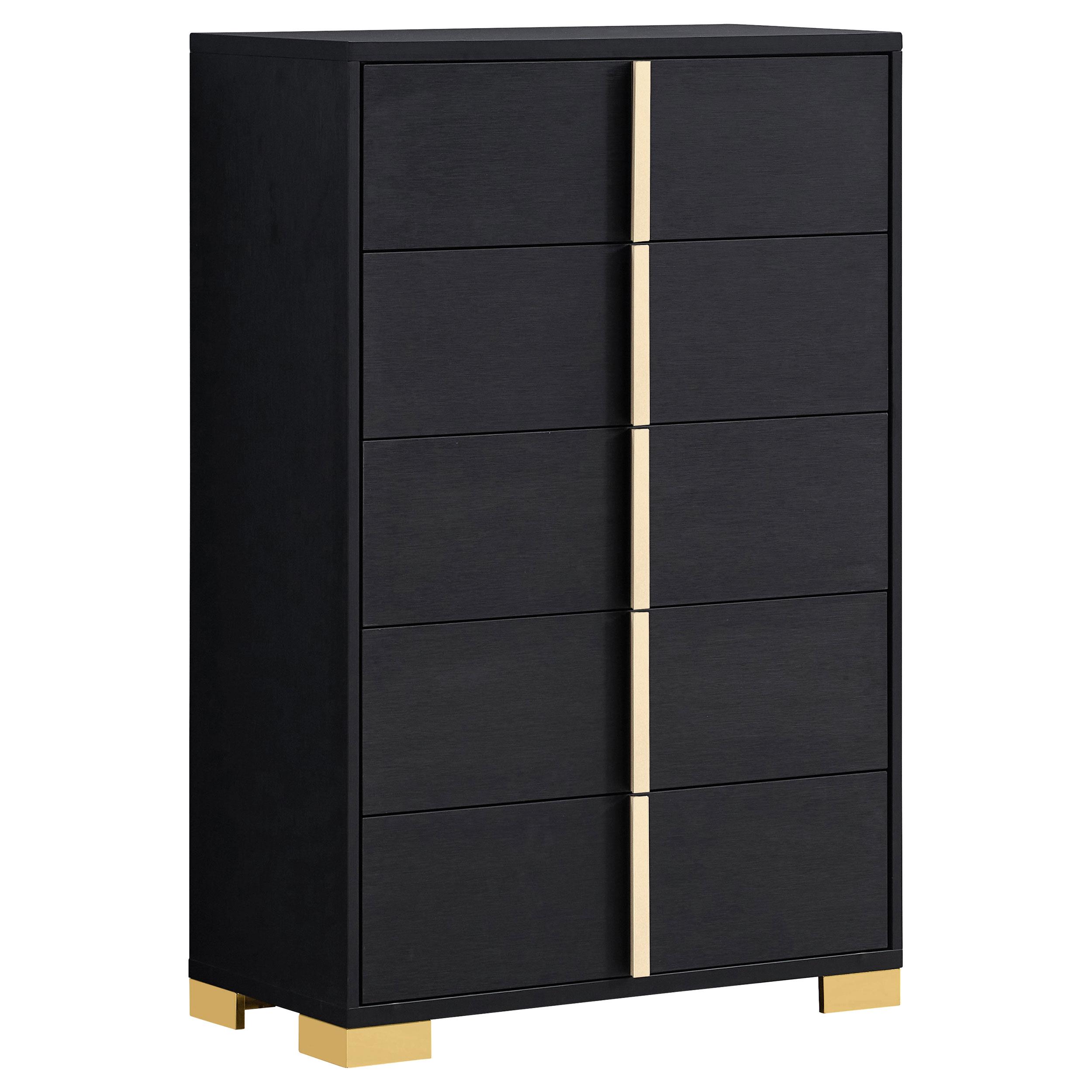 Coaster Marceline Contemporary Black Chest Model 222835