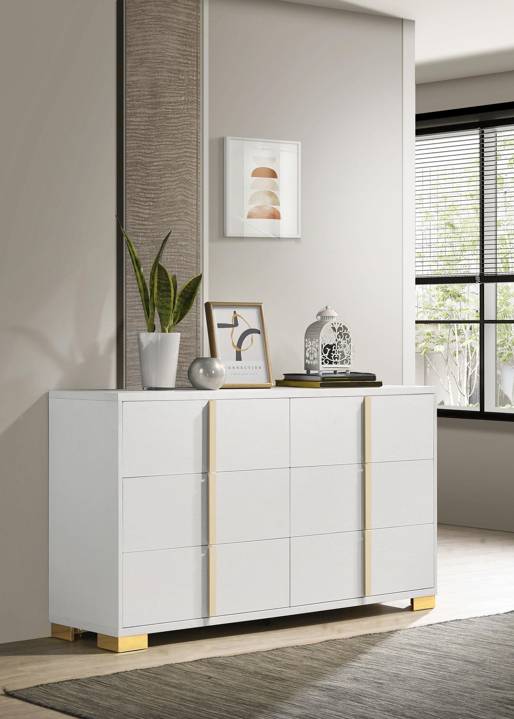 Coaster Marceline Contemporary White Dresser Model 222933