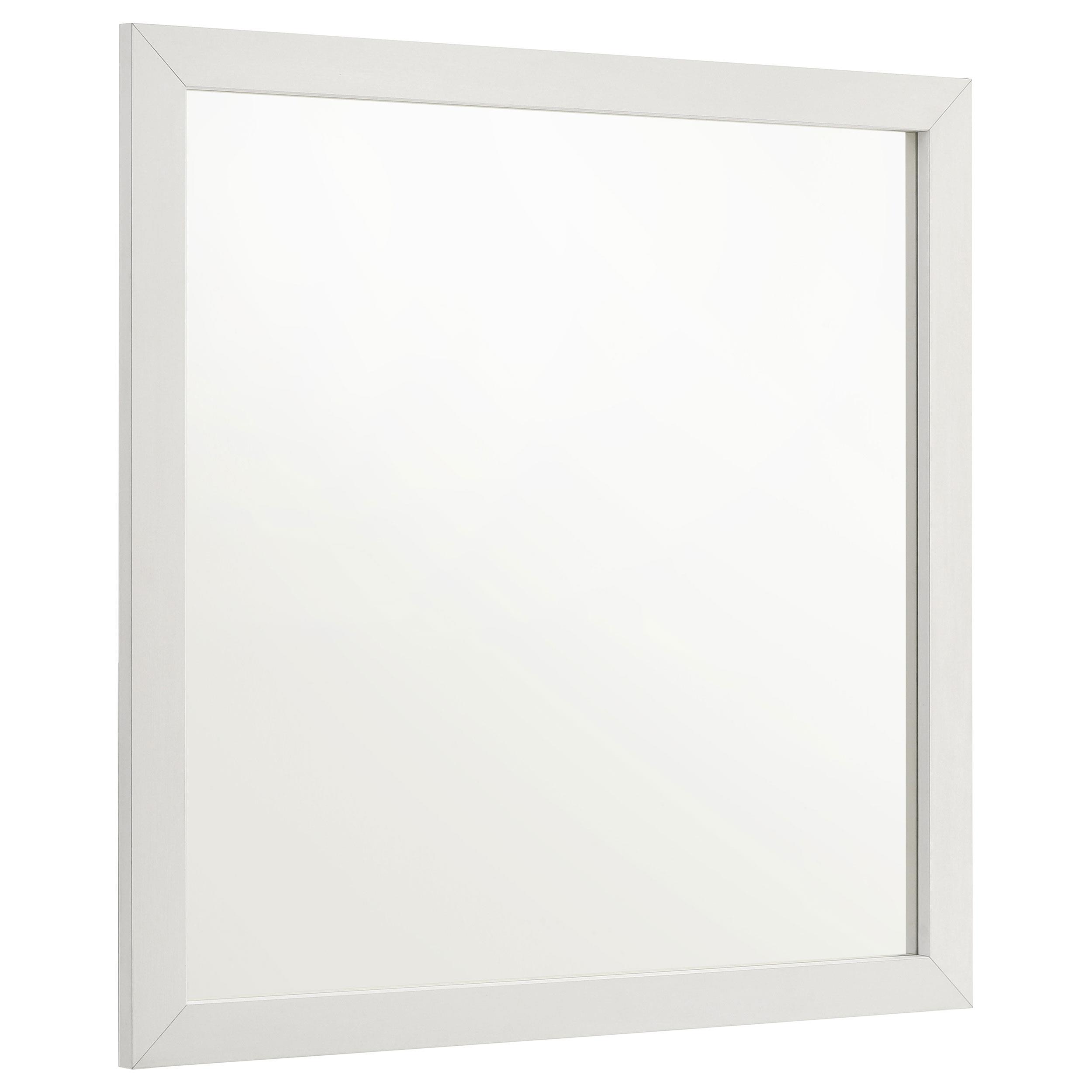 Coaster Marceline Contemporary White Dresser Mirror Model 222934