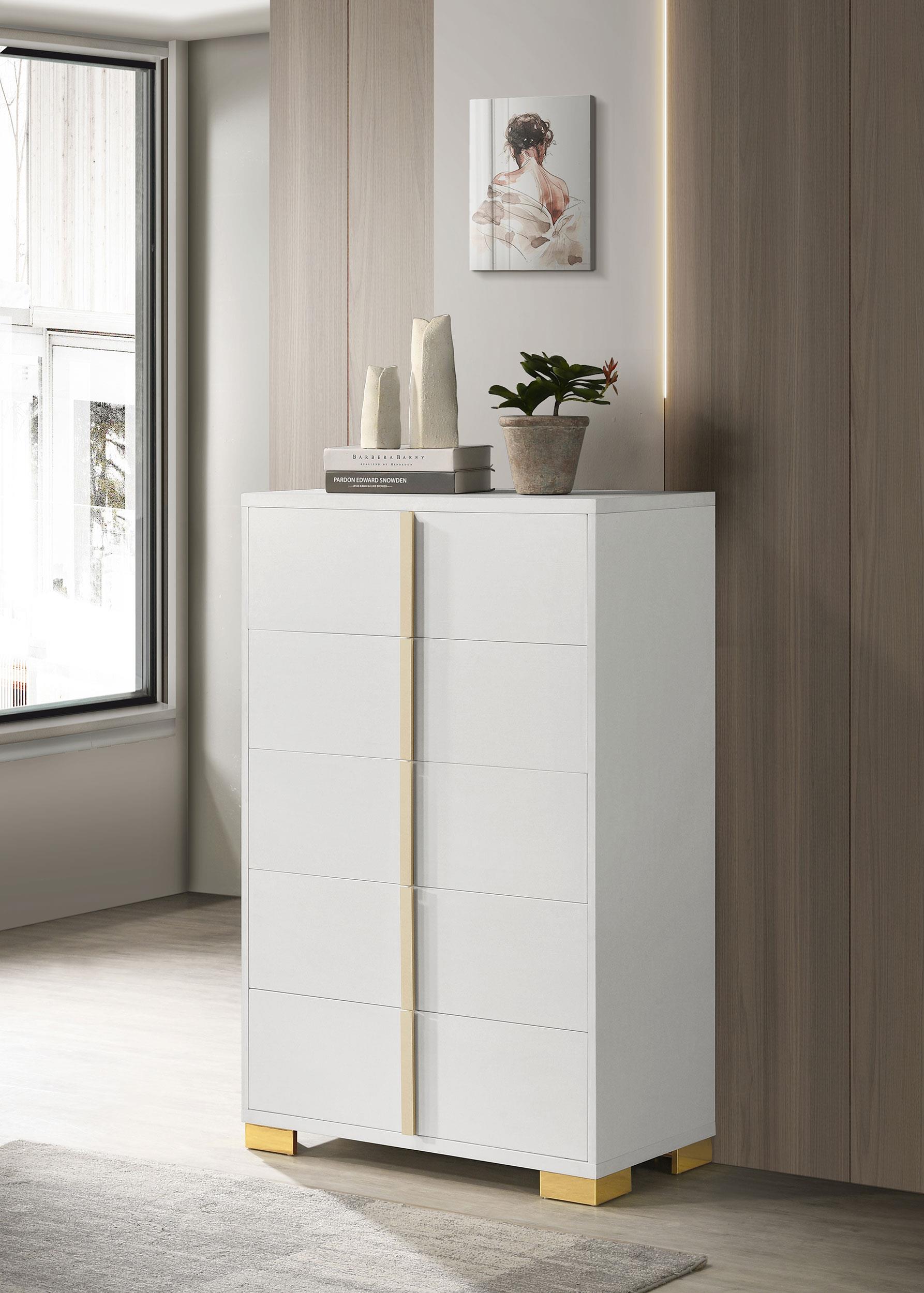 Coaster Marceline Contemporary White Chest Model 222935