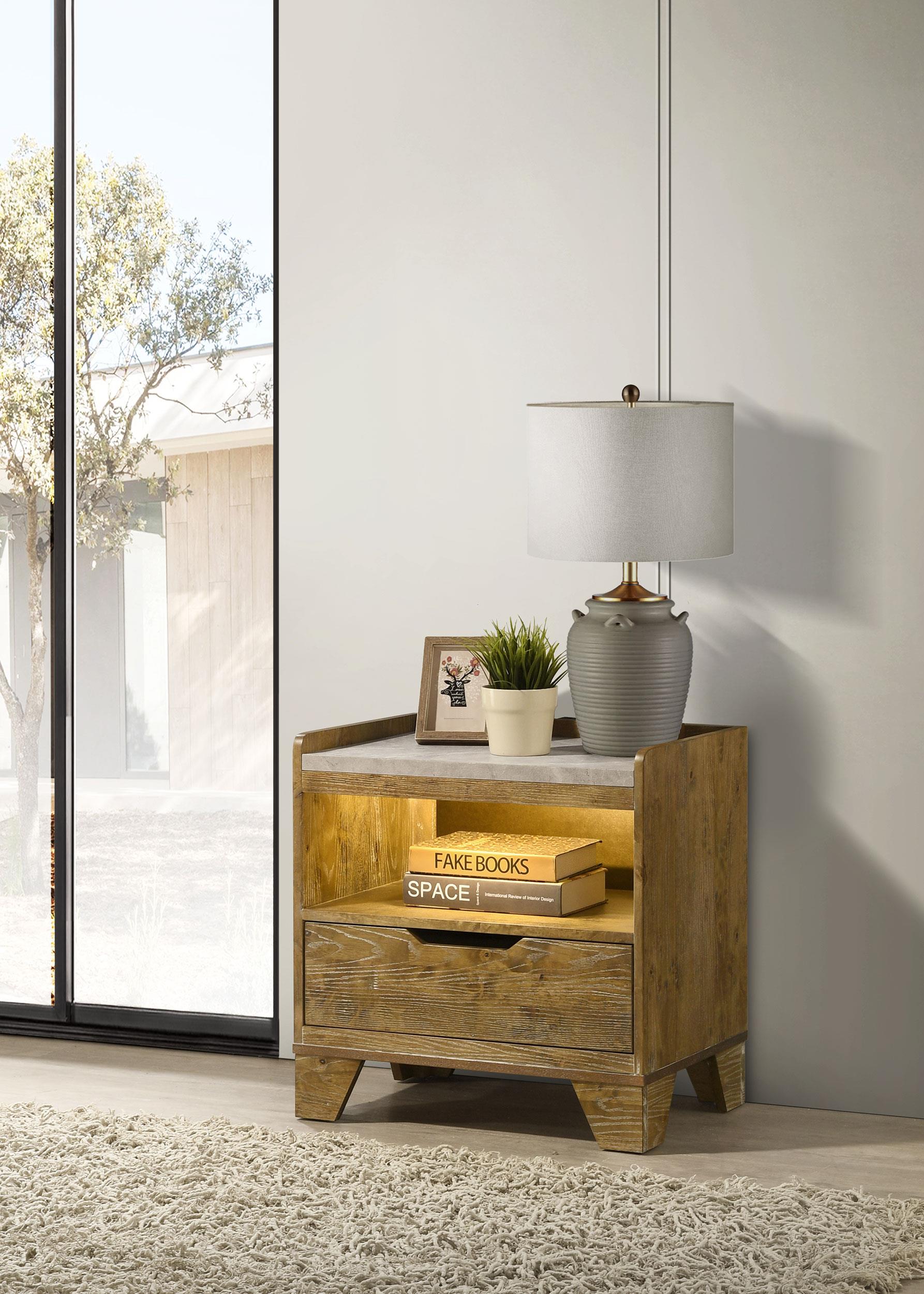 Coaster Henderson Rustic Nightstand Model 222972