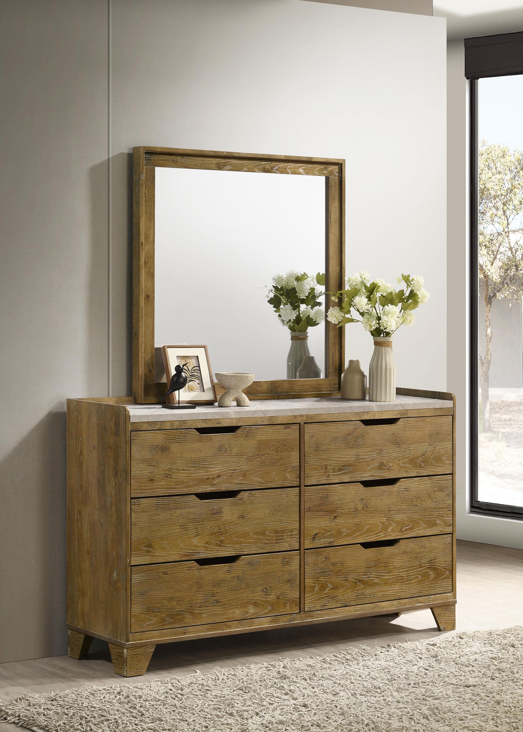 Coaster Henderson Rustic Dresser With Mirror Model 222973M
