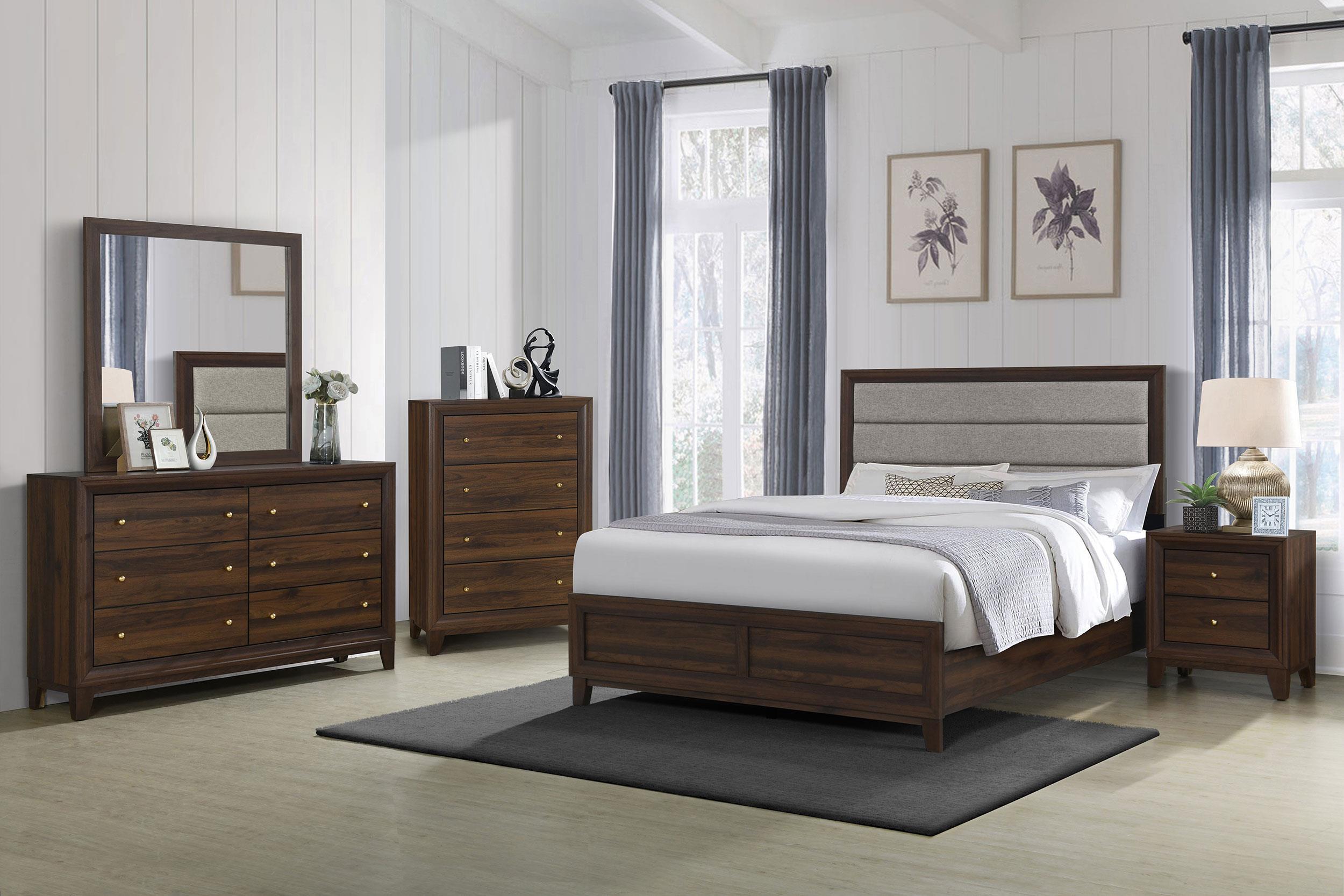 Coaster Welsley Transitional Walnut California King Bed Model 223441Kw-S5