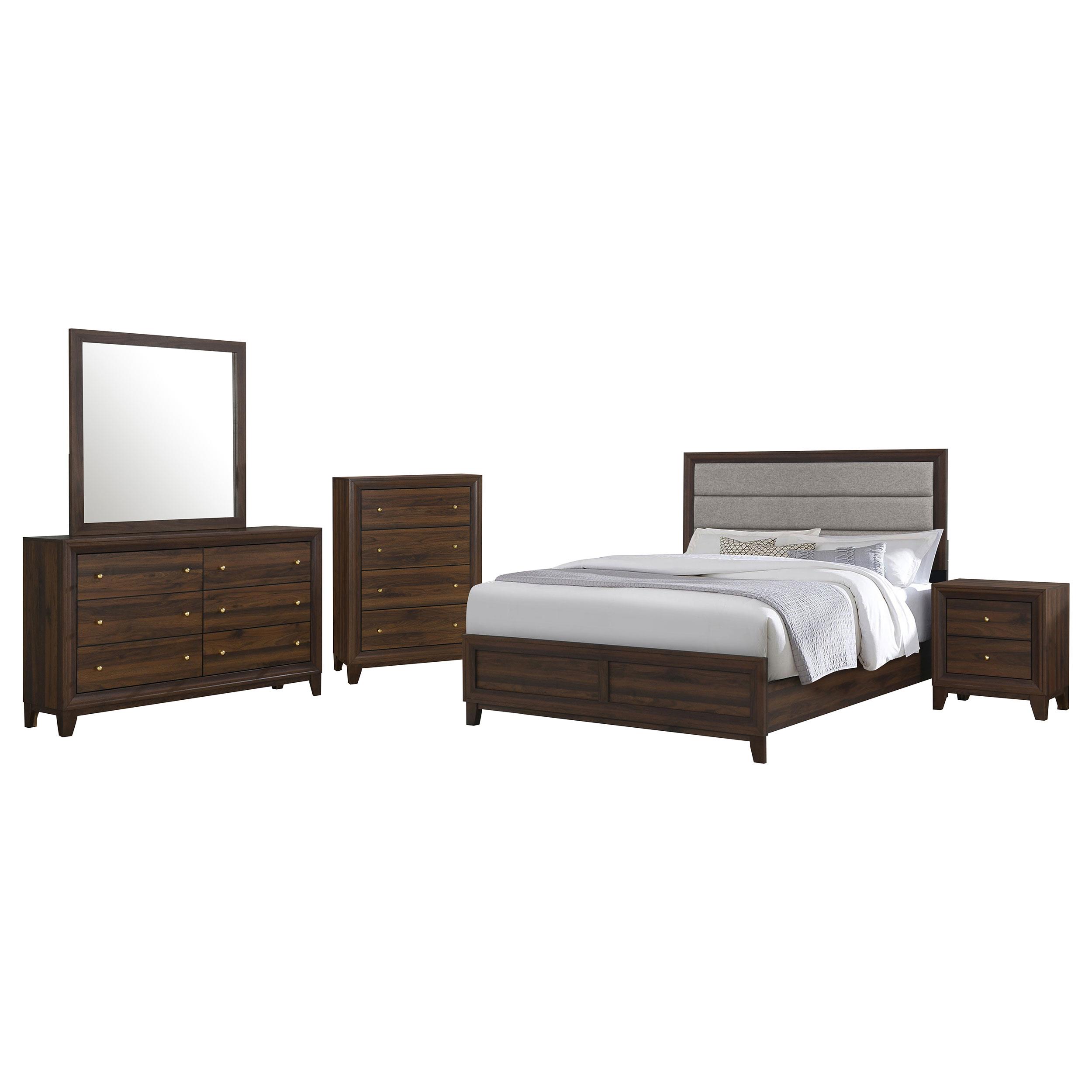 Coaster Welsley Transitional Walnut California King Bed Model 223441Kw-S5