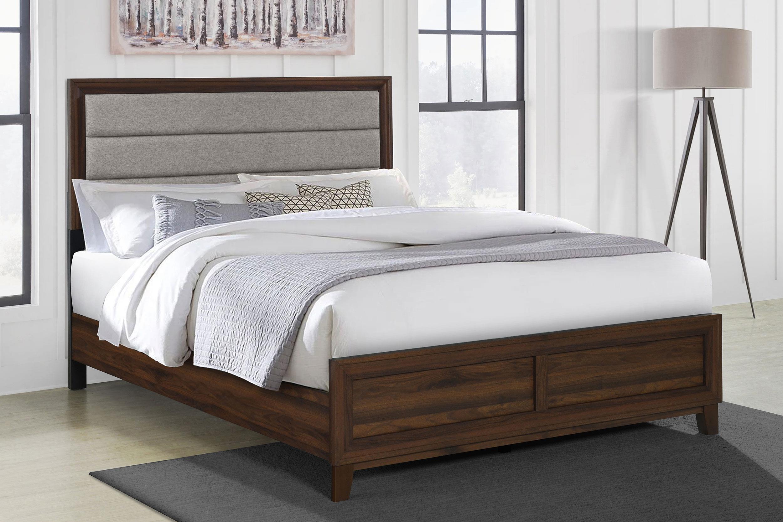 Coaster Welsley Transitional Walnut California King Bed Model 223441Kw
