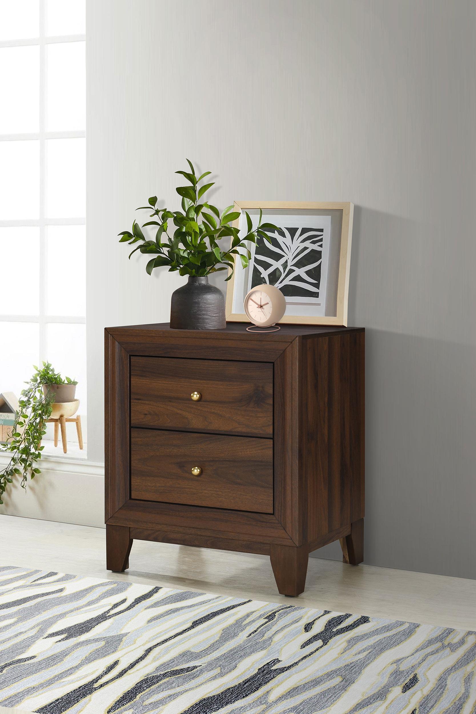 Coaster Welsley Transitional Walnut Nightstand Model 223442