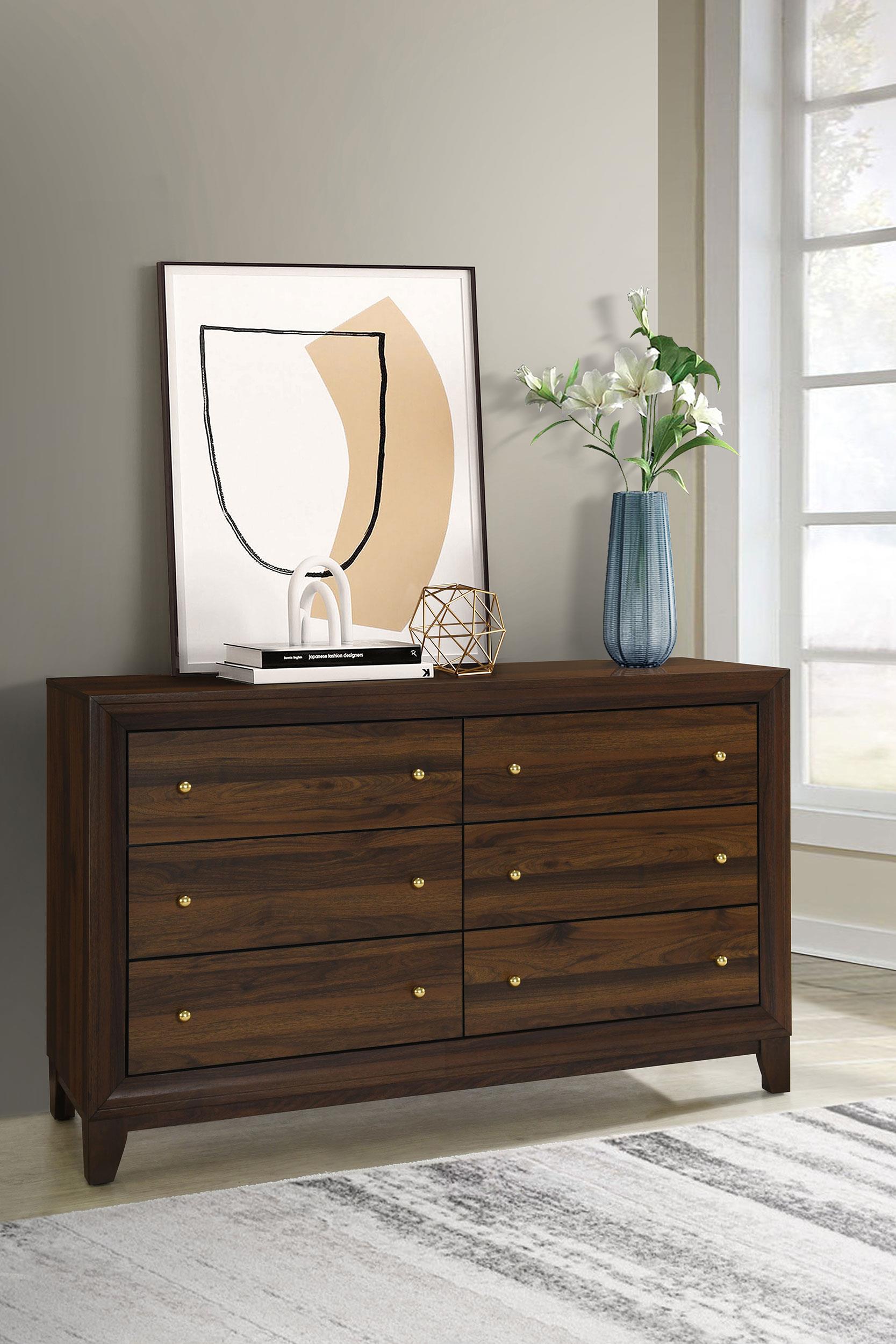 Coaster Welsley Transitional Walnut Dresser Model 223443