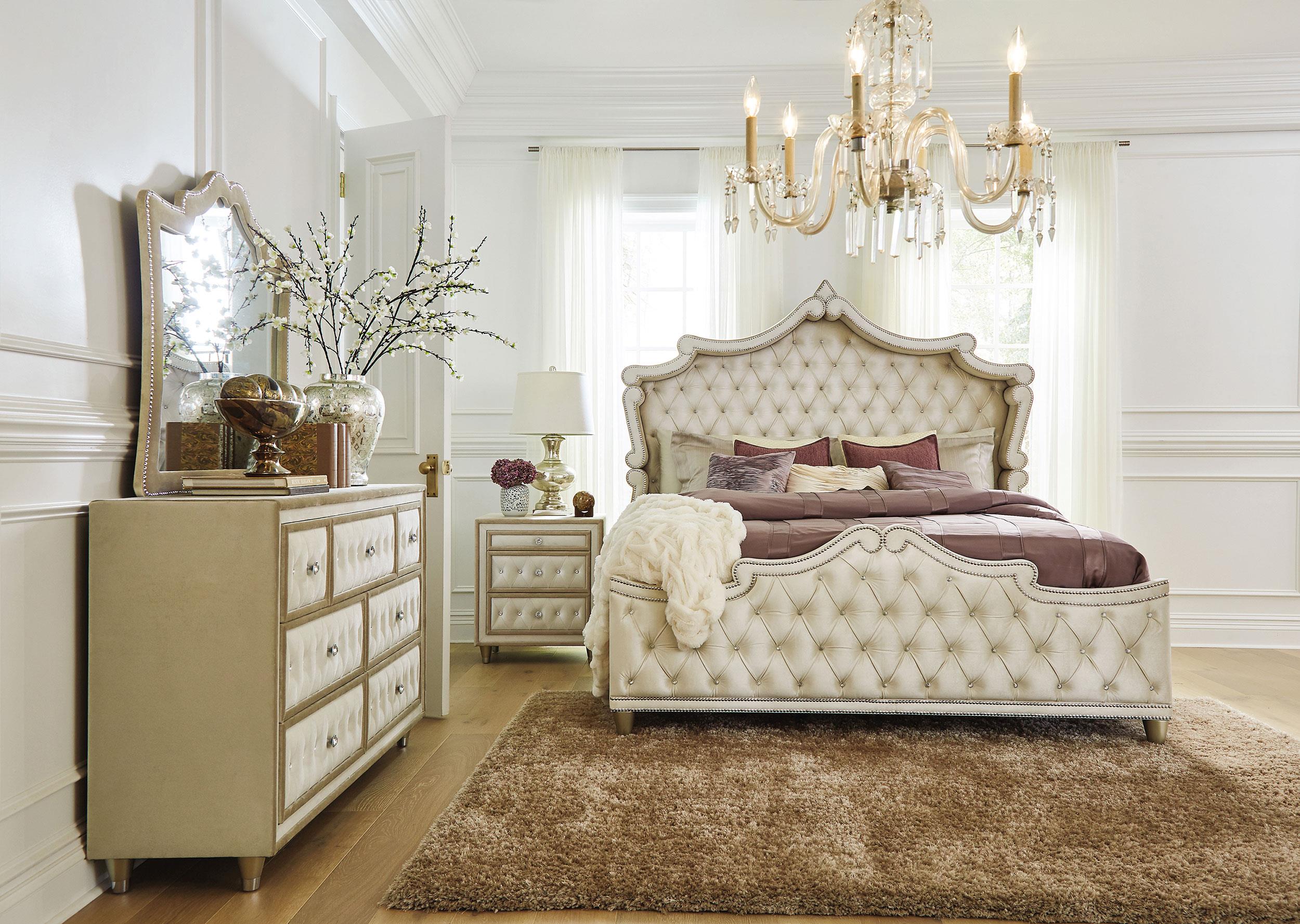 Coaster Antonella Modern Classics Eastern King Bed Model 223521Ke-S4