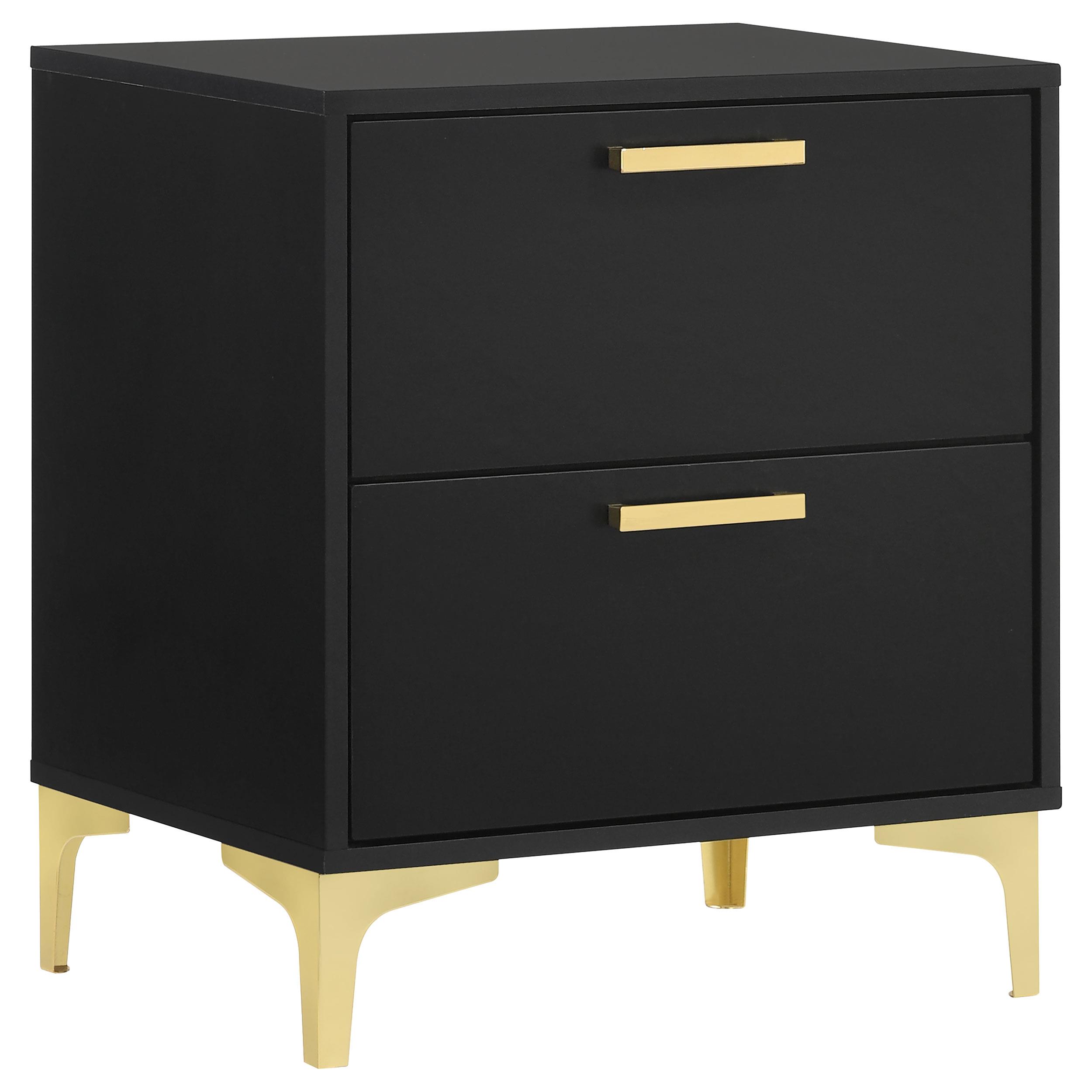 Coaster Kendall Modern Classics Black Nightstand Model 224452