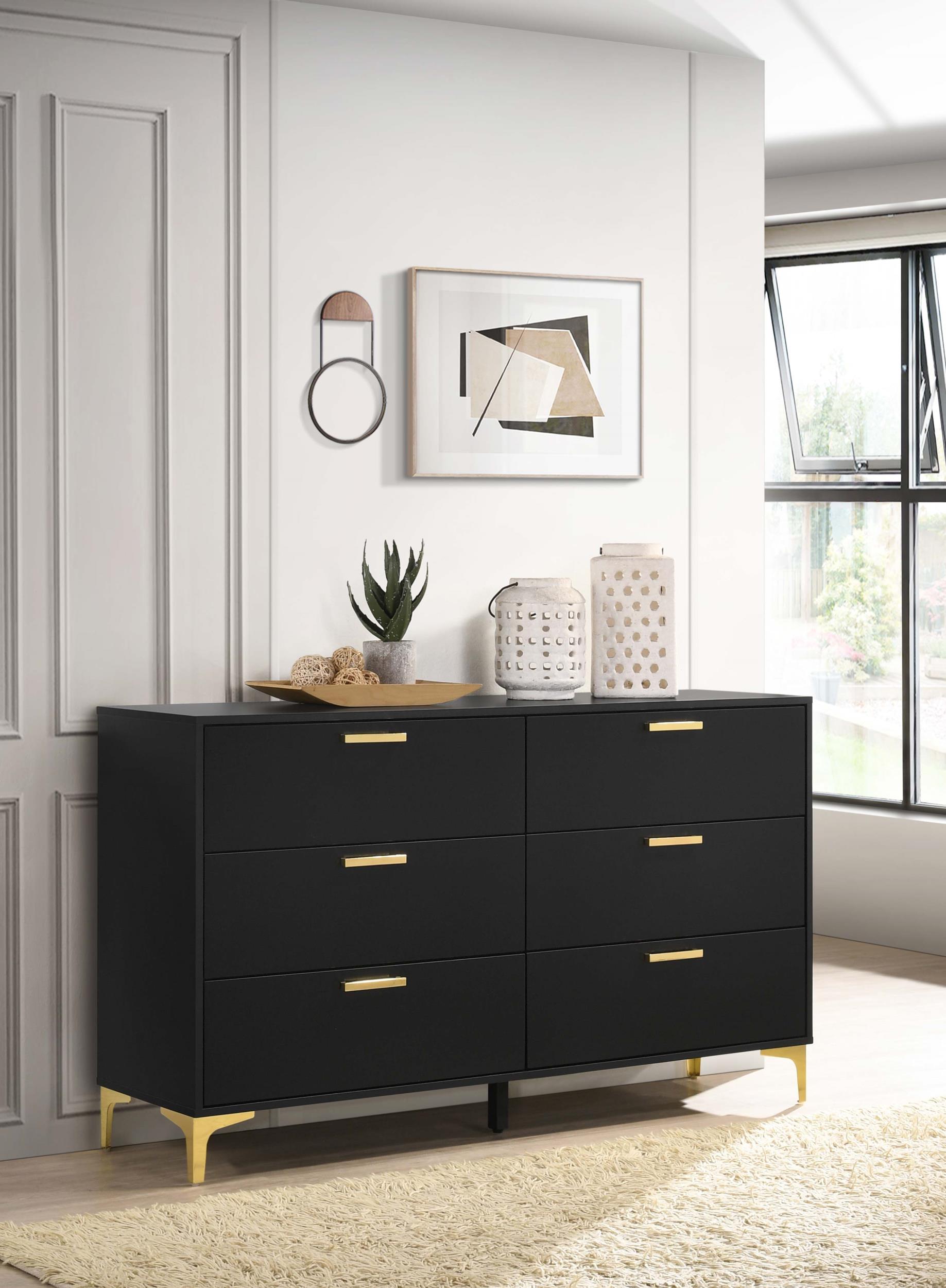Coaster Kendall Modern Classics Black Dresser Model 224453