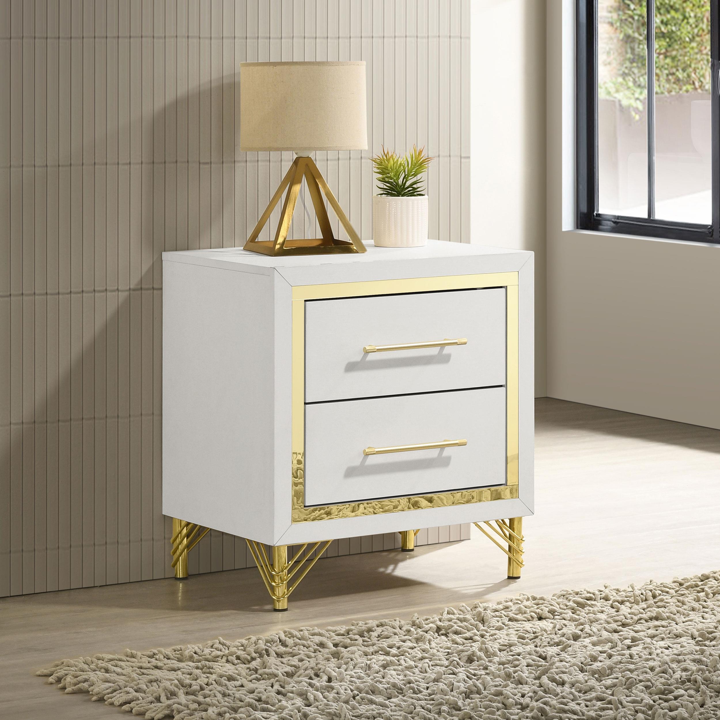 Coaster Lucia Modern Classics White Nightstand Model 224732