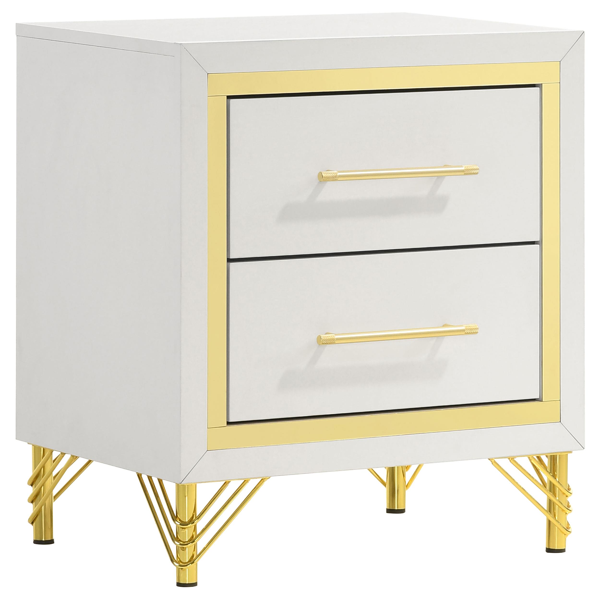 Coaster Lucia Modern Classics White Nightstand Model 224732