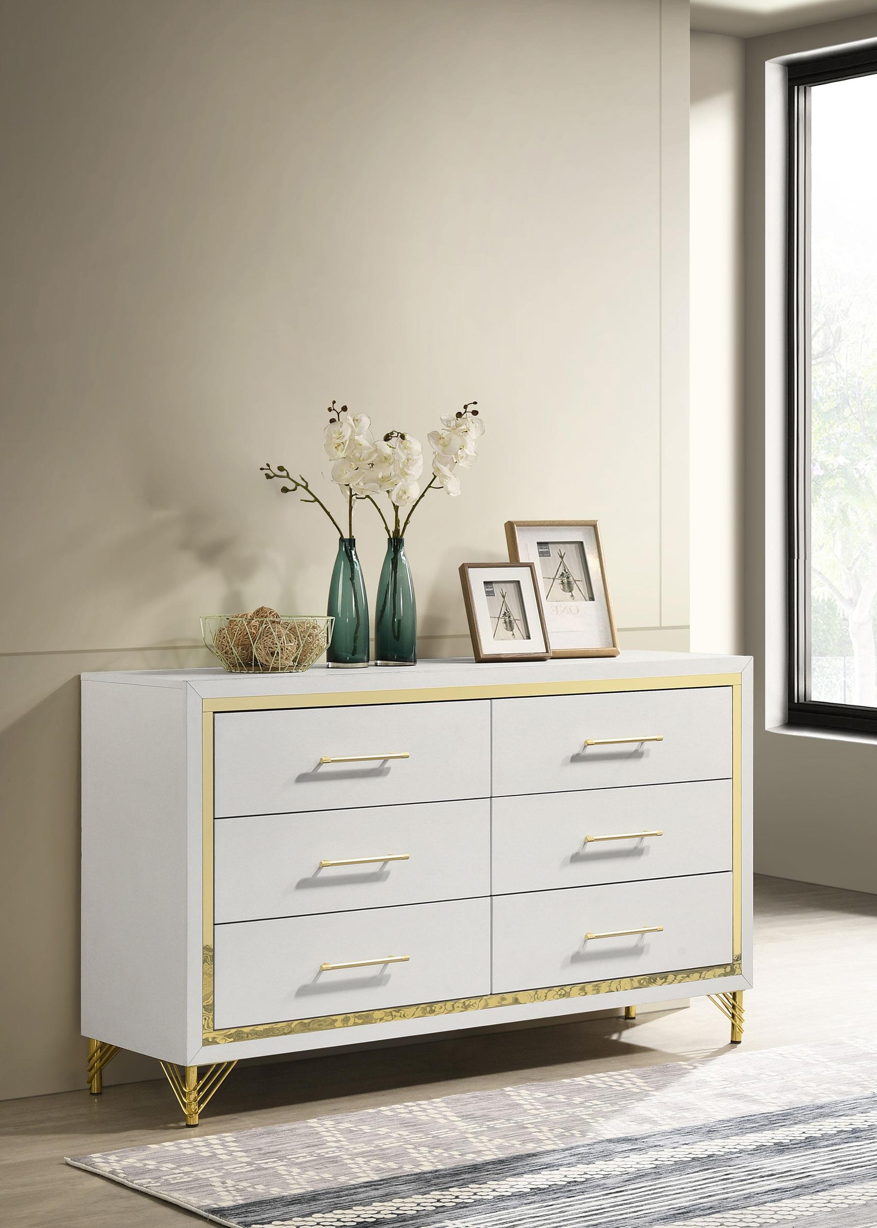 Coaster Lucia Modern Classics White Dresser Model 224733