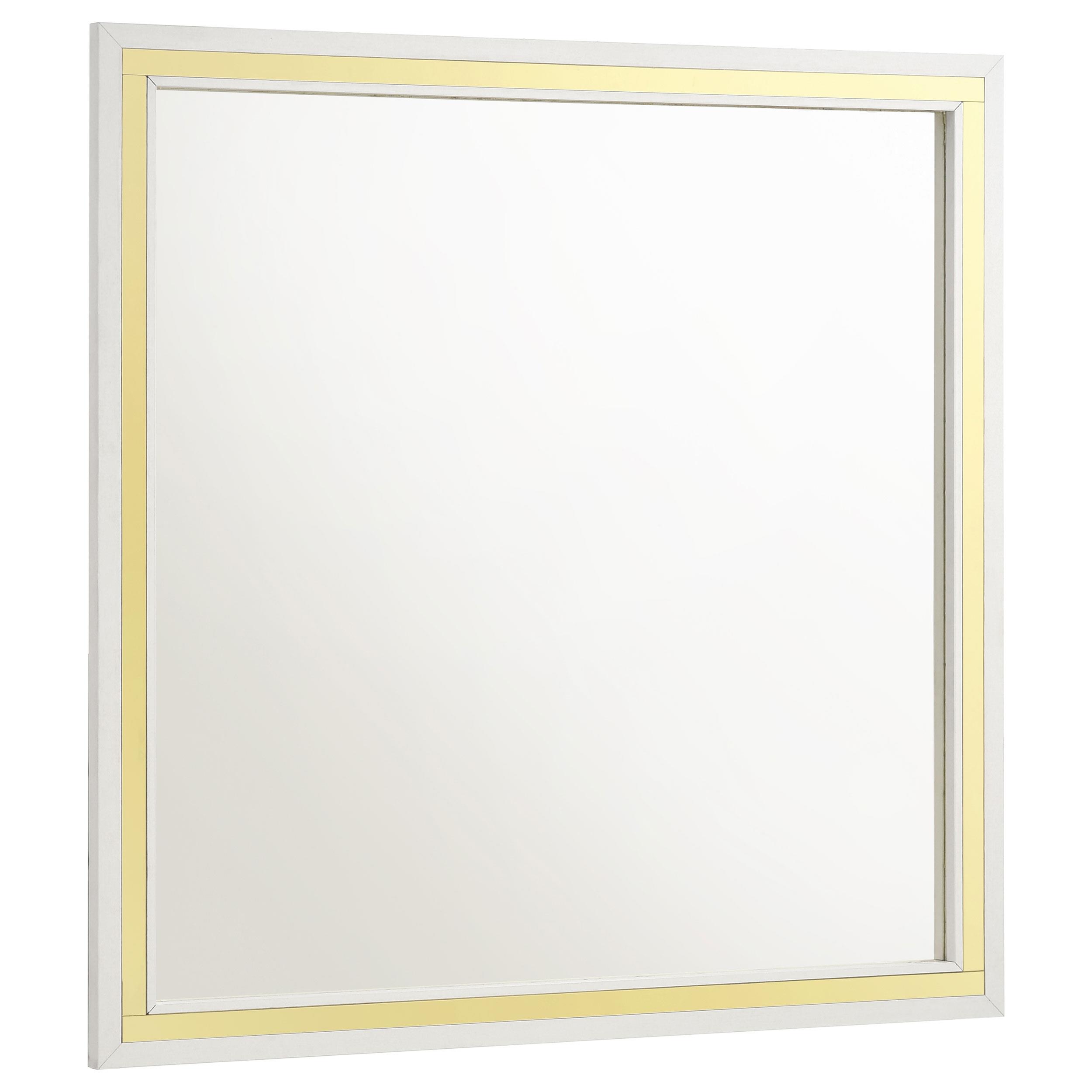 Coaster Lucia Modern Classics White Dresser Mirror Model 224734