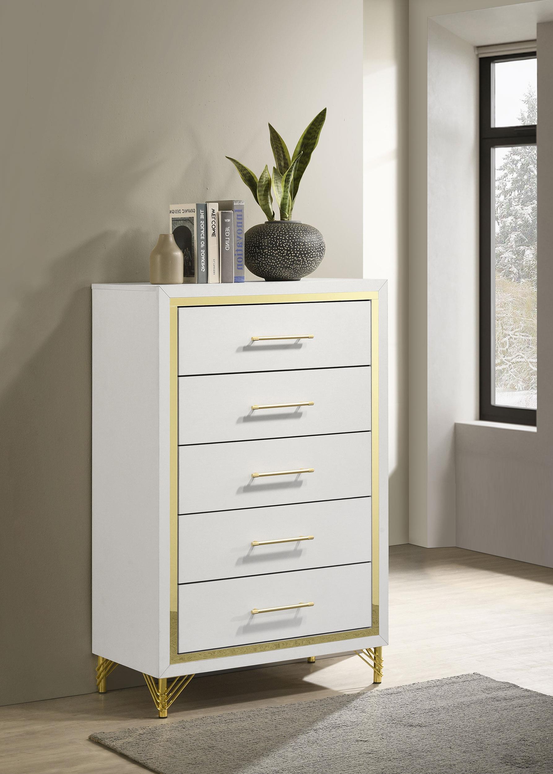Coaster Lucia Modern Classics White Chest Model 224735