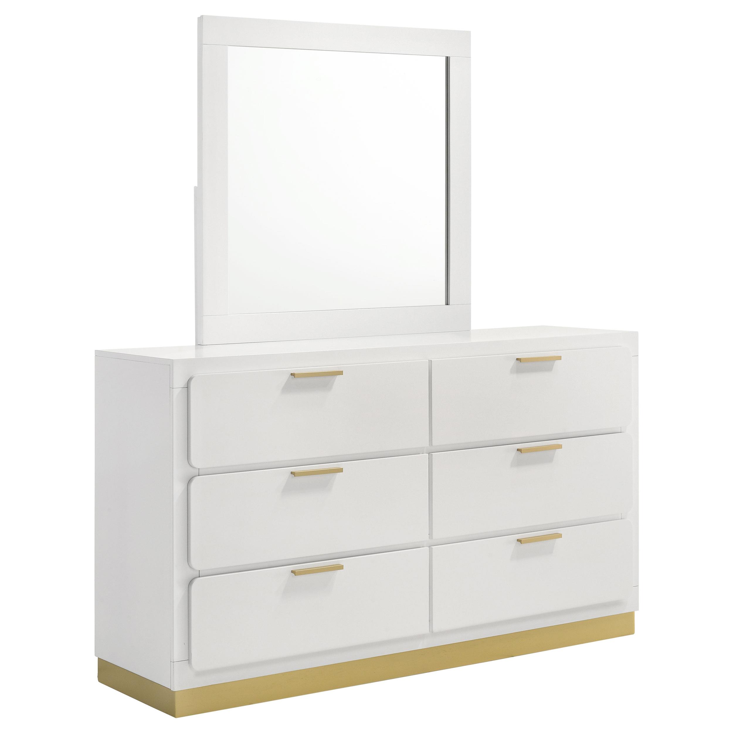 Coaster Caraway Contemporary Dresser With Mirror Model 224773M