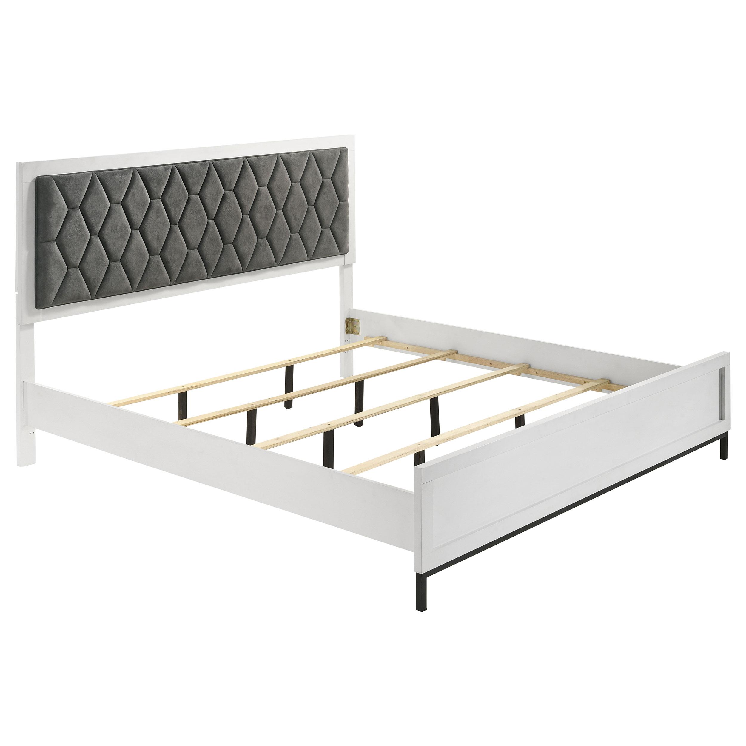 Coaster Sonora Contemporary White Eastern King Bed Model 224861Ke