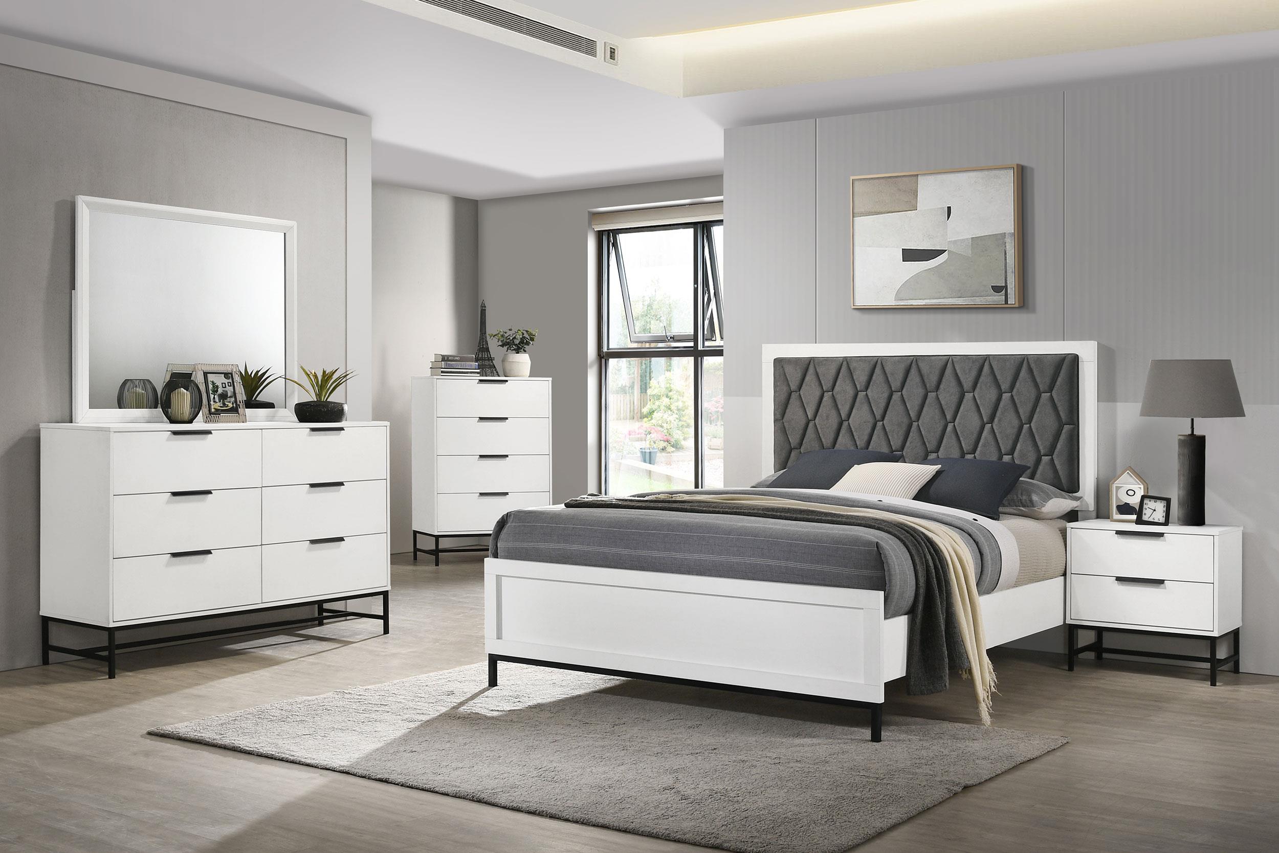 Coaster Sonora Contemporary White California King Bed Model 224861Kw-S5