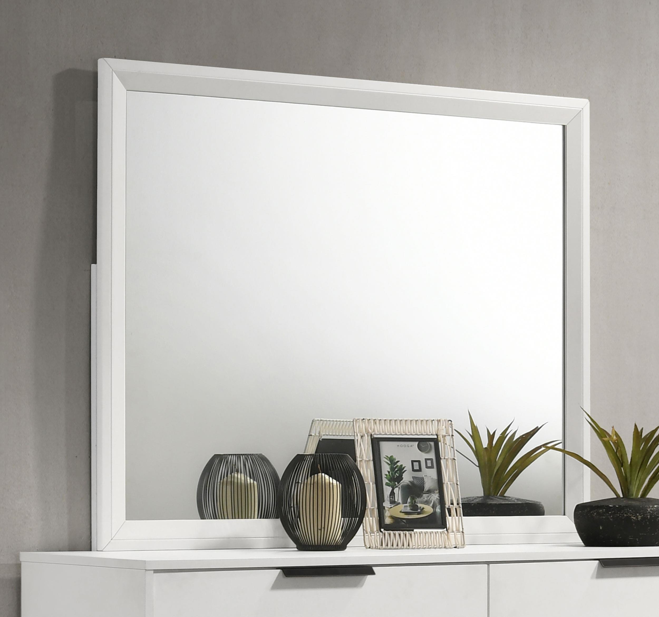 Coaster Sonora Contemporary White Dresser Mirror Model 224864