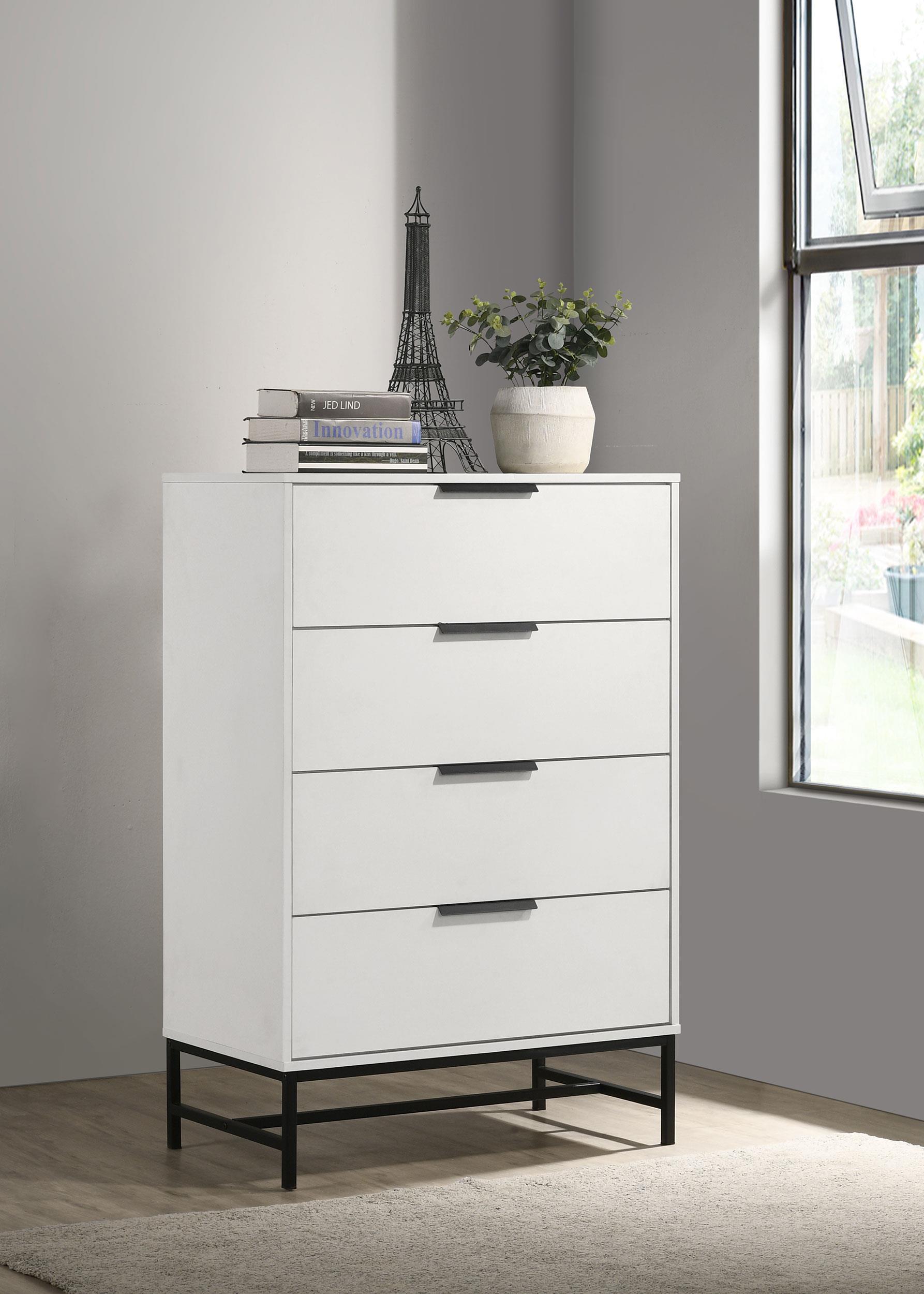 Coaster Sonora Contemporary White Chest Model 224865
