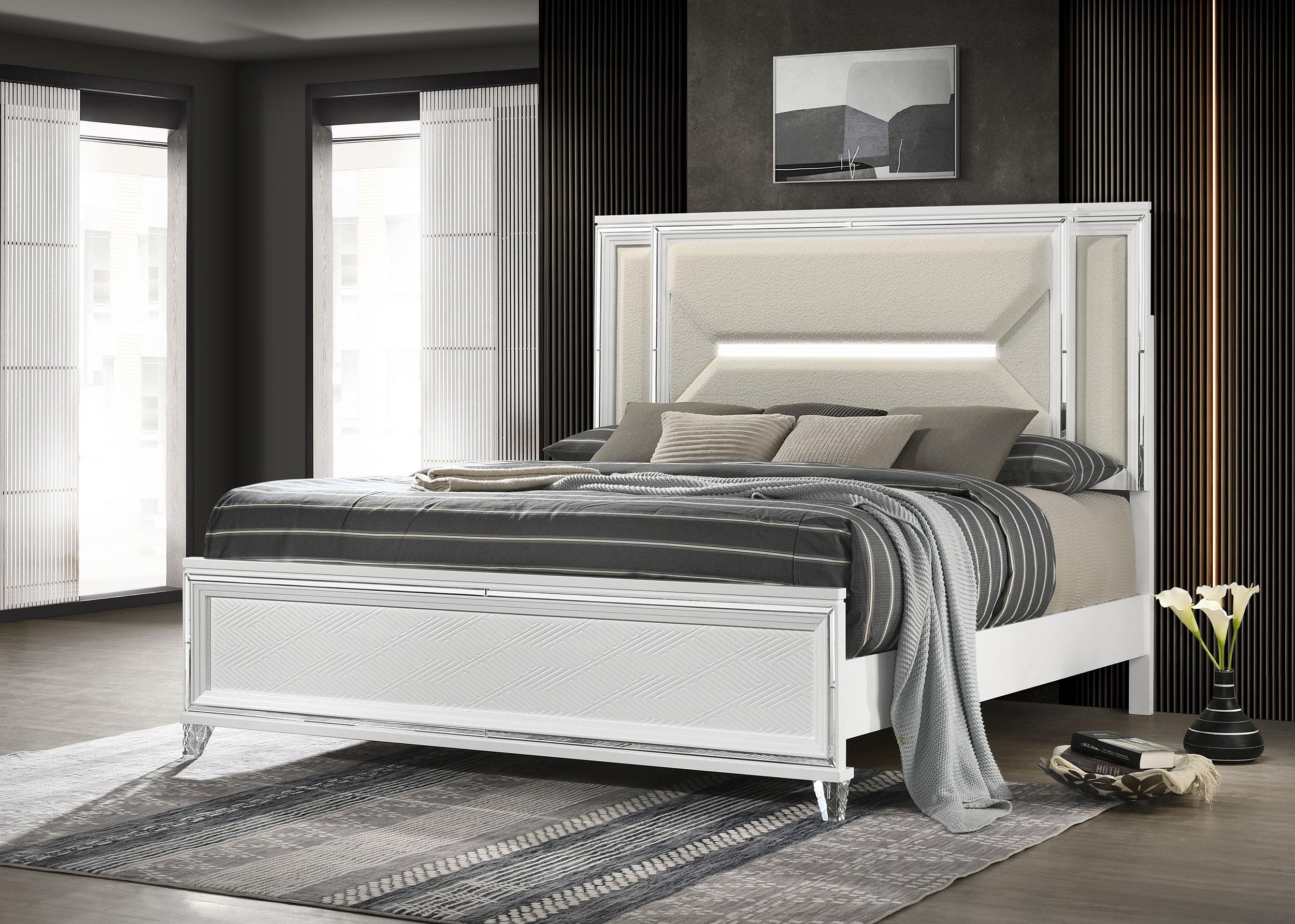 Coaster Marmore Contemporary Eastern King Bed Model 224961Ke