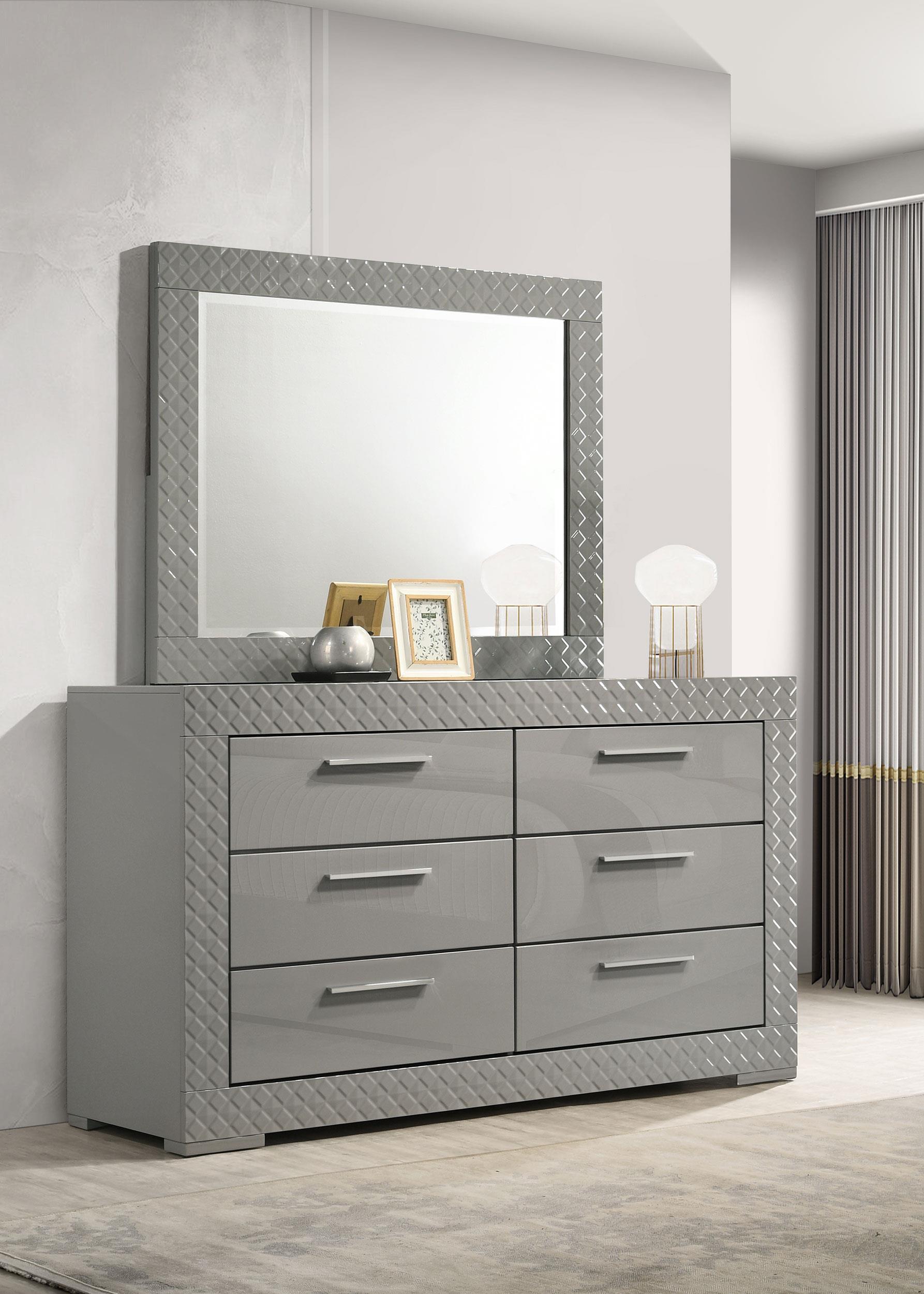 Coaster Ives Contemporary Dresser With Mirror Model 224973M