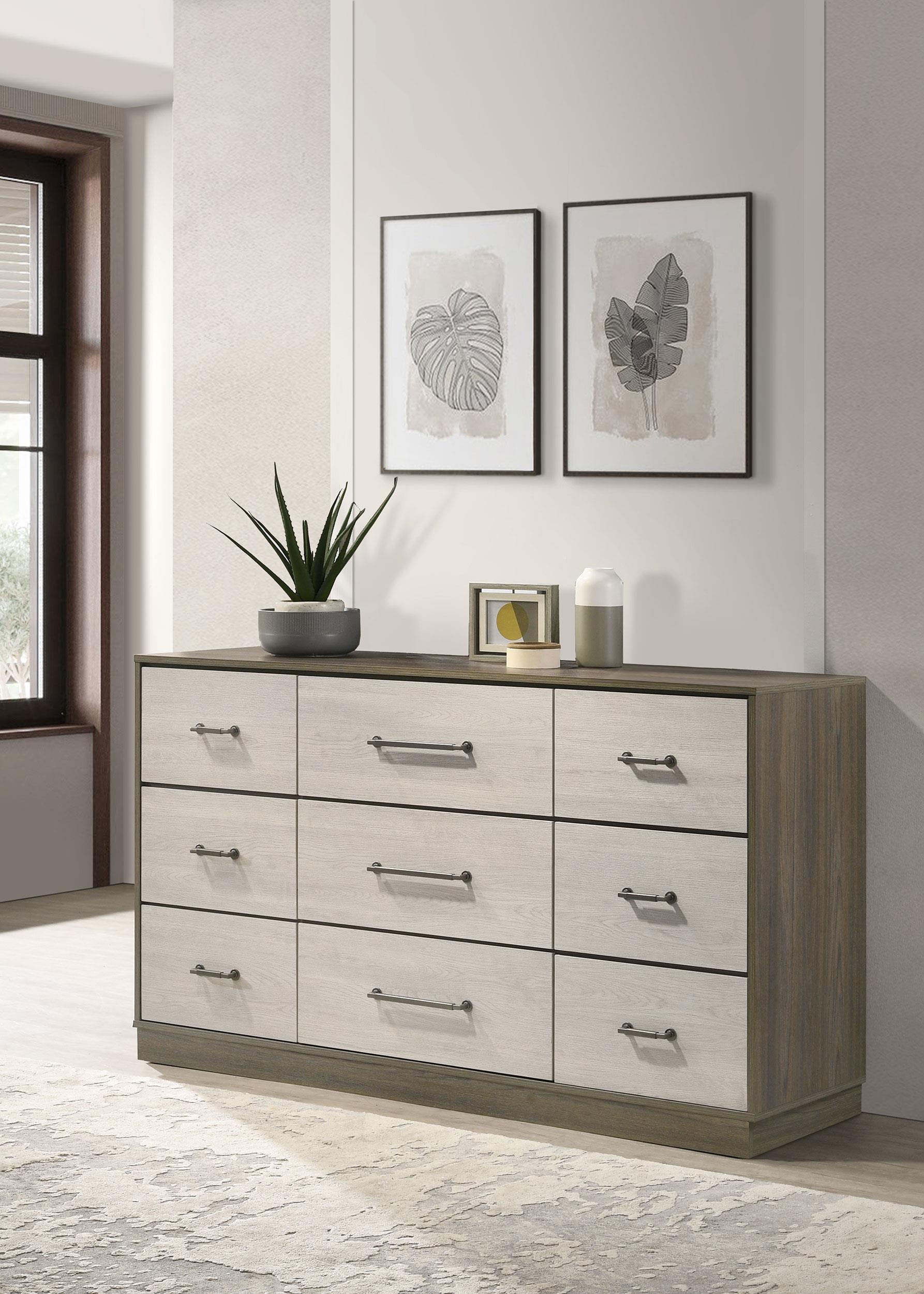 Coaster Fenwick Contemporary Grey Oak Dresser Model 224983