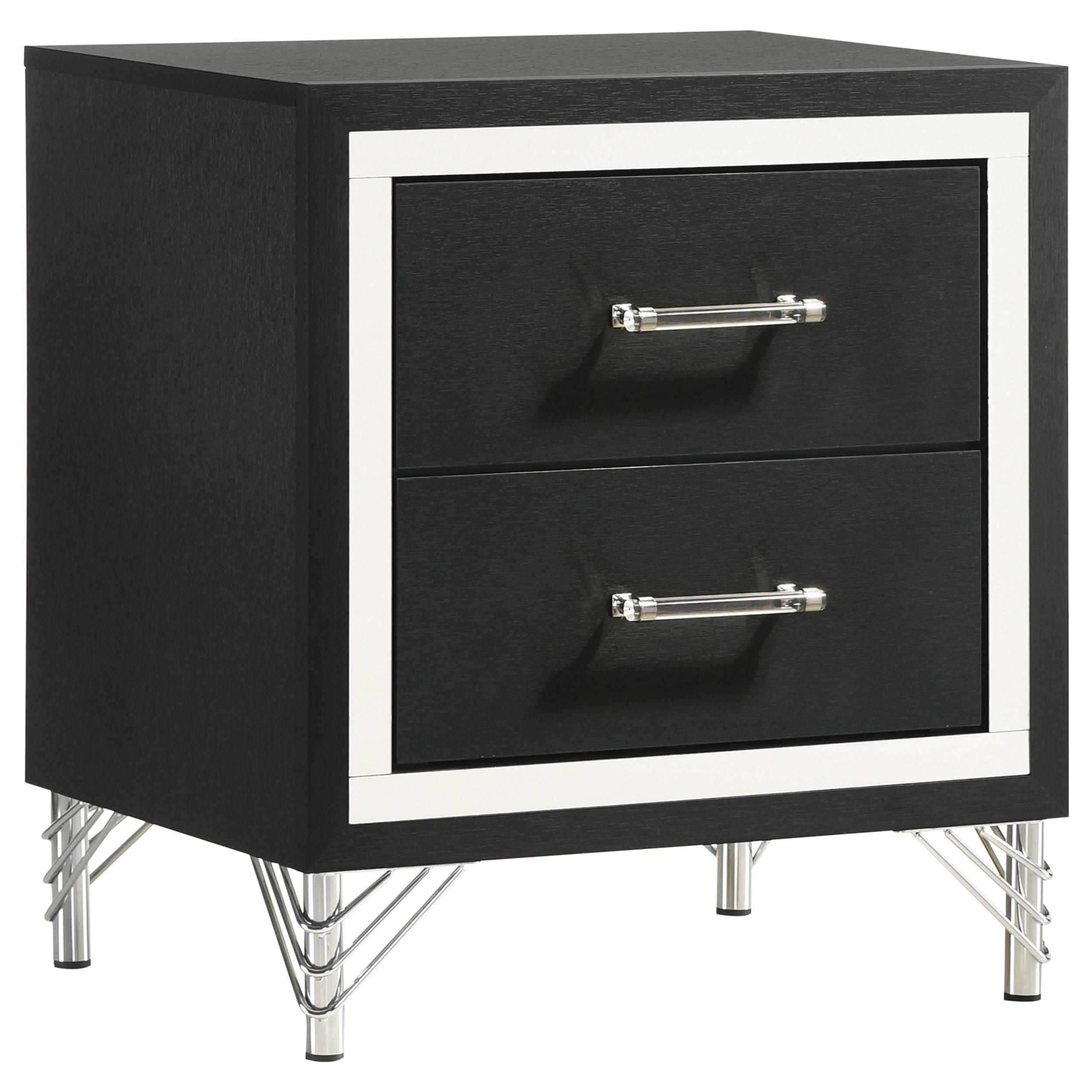 Coaster Lucia Modern Classics Black Nightstand Model 224992