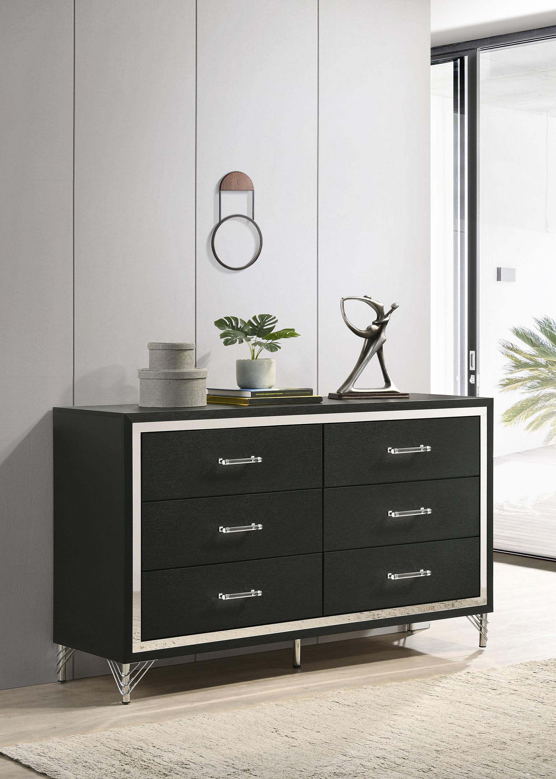 Coaster Lucia Modern Classics Black Dresser Model 224993