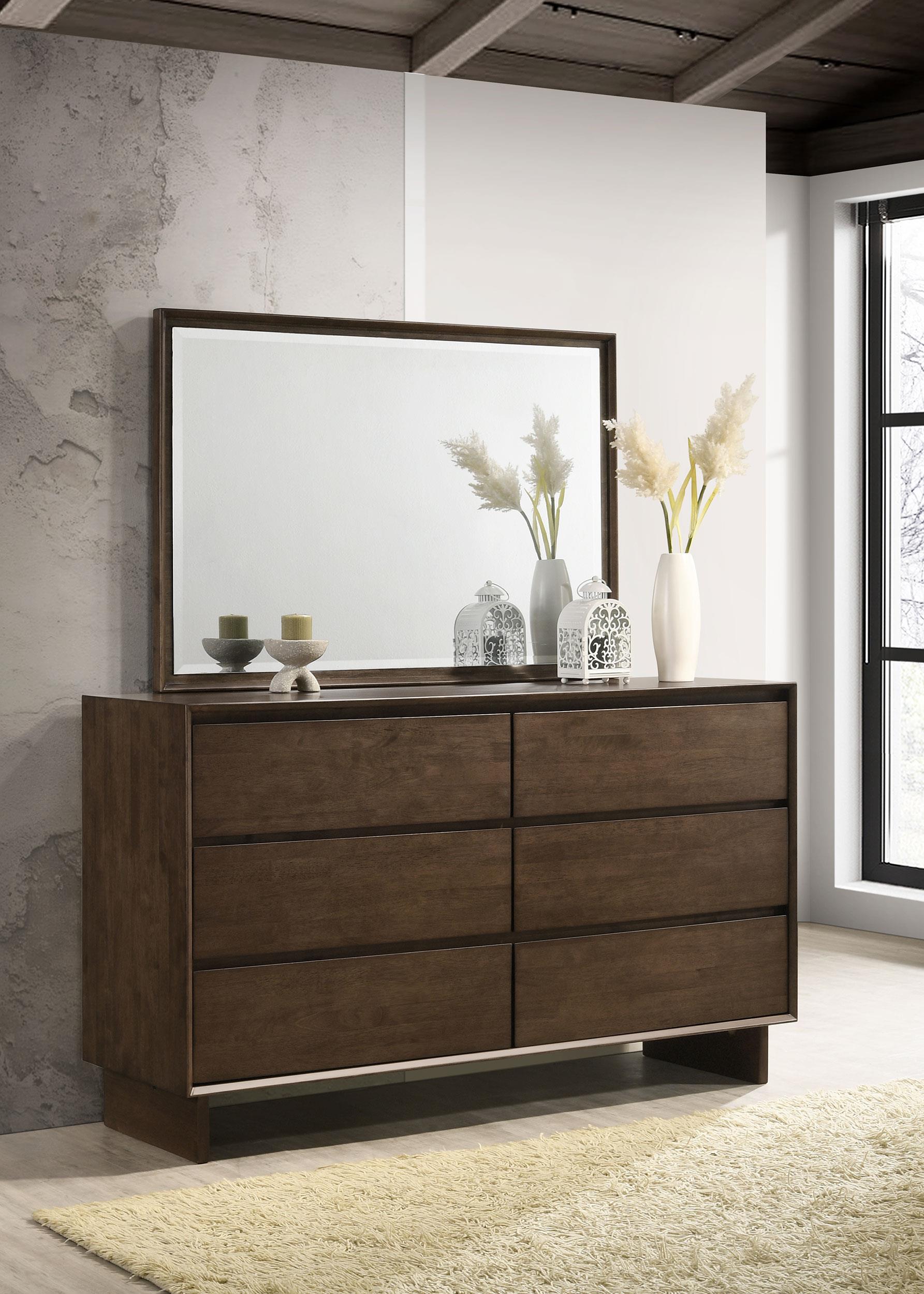 Coaster Glenwood Transitional Dresser With Mirror Model 225013M
