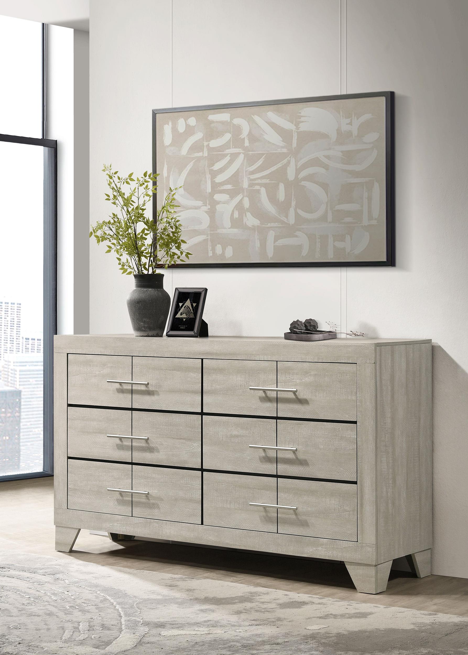Coaster Trenton Contemporary Rustic Cream Dresser Model 225063